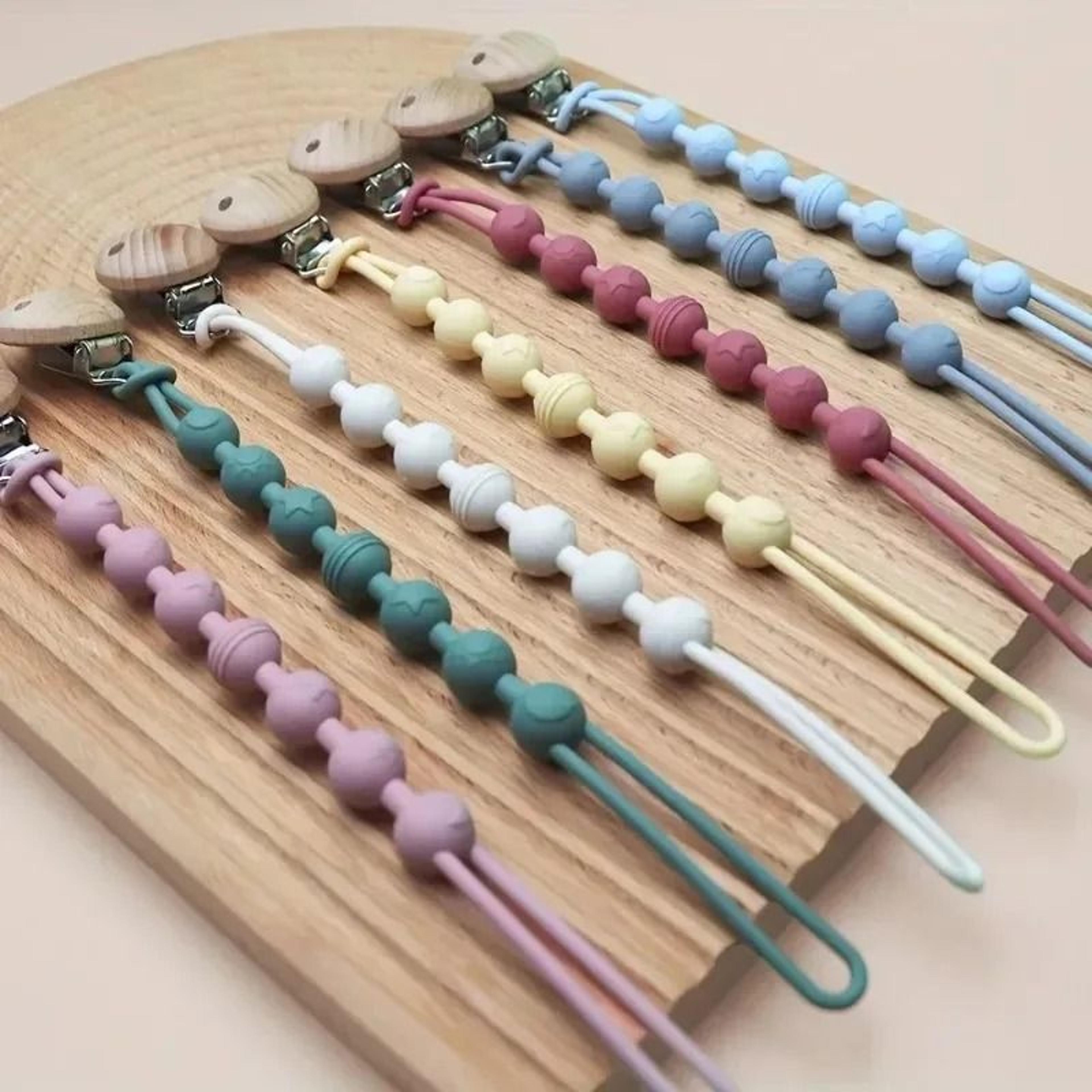 Integrated Silicone Baby Pacifier Clip And Teething Toy Holder Chain 4