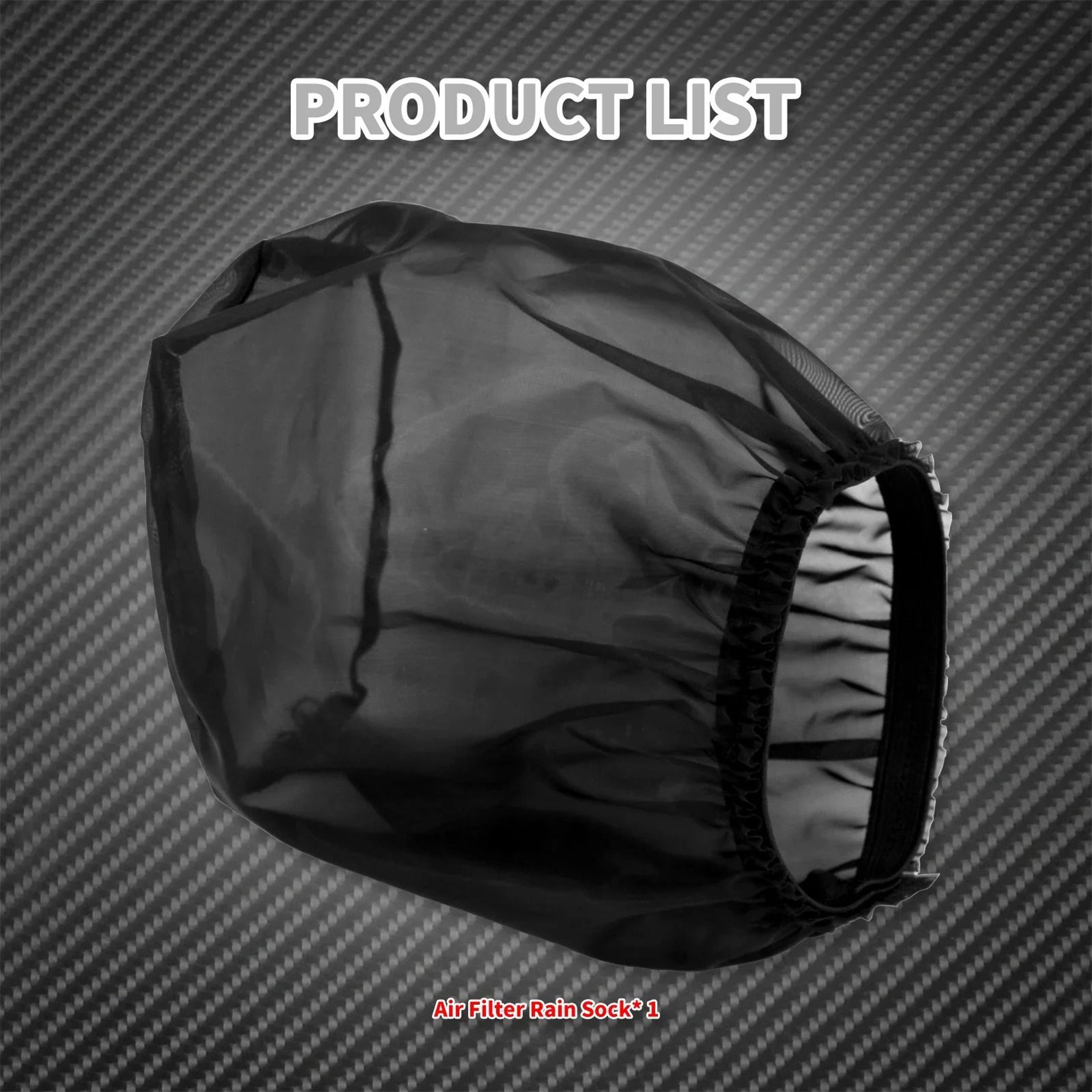 Motorcycle Air Filter Waterproof Rain Sock And Dust Cover For Harley Davidson Models 4
