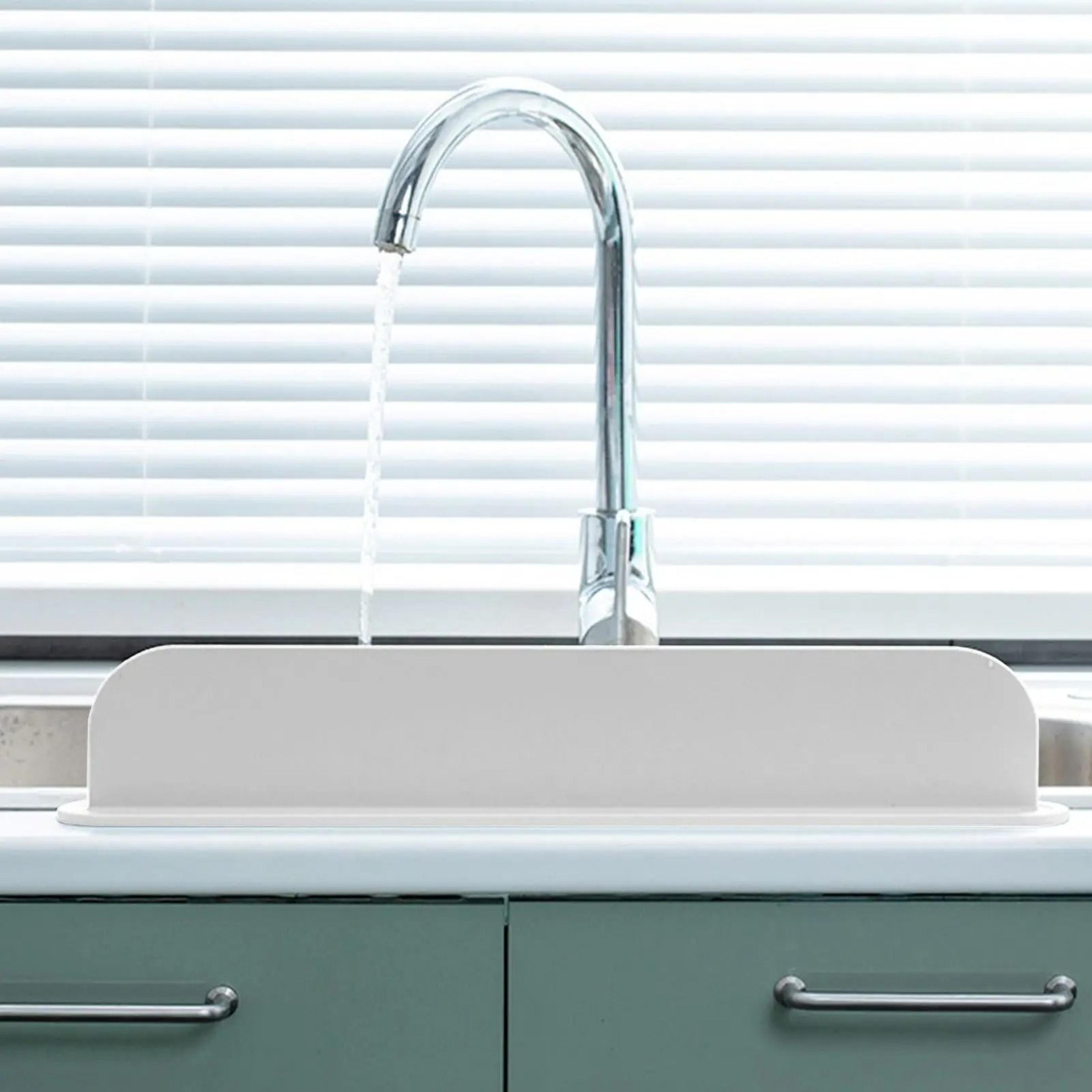 Silicone Kitchen Sink Water Splash Guard  Non Slip Suction Baffle And Sink Barrier For Washing Dish 3