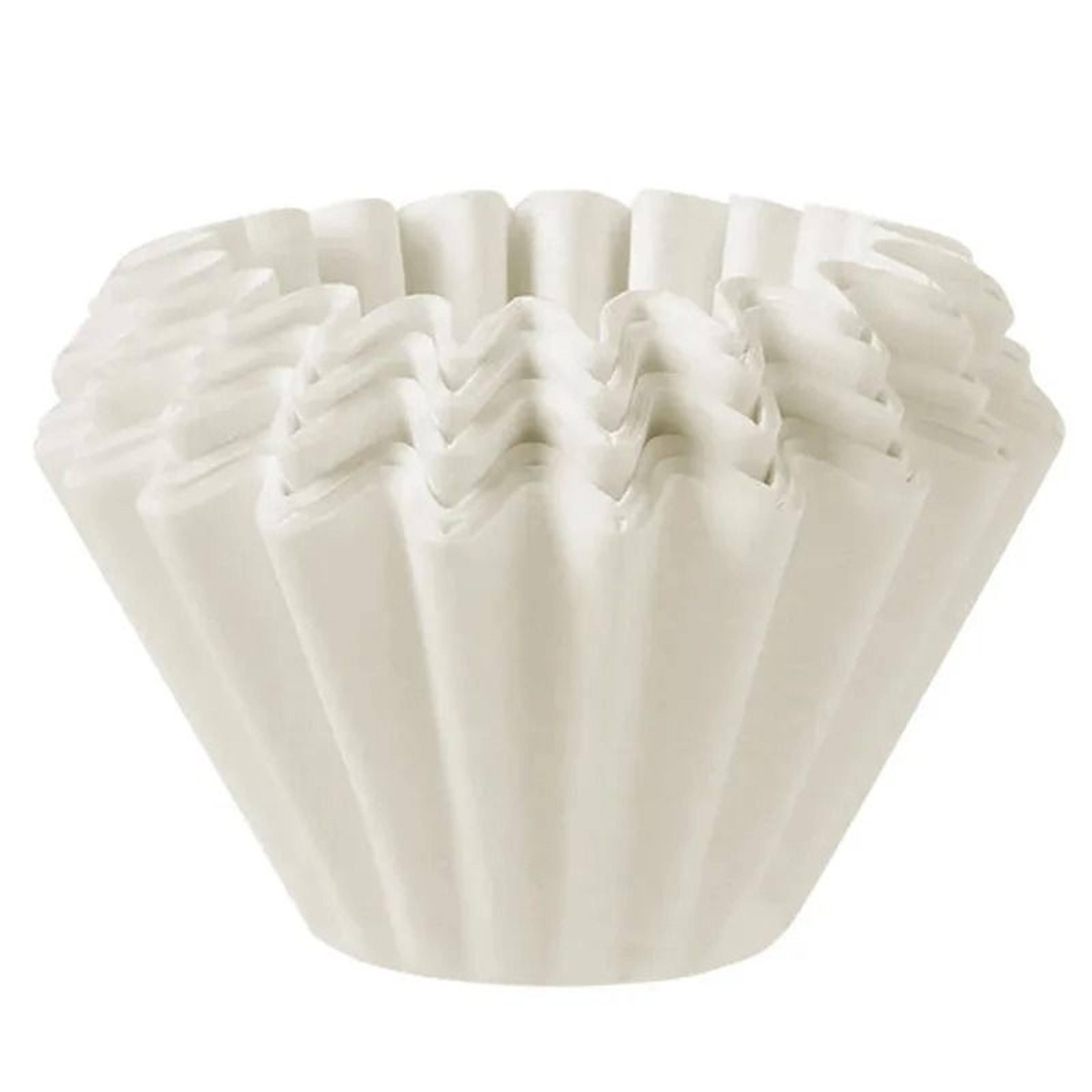 Disposable Kraft Paper Coffee Filter Cups Bowl Shape Origami Wave Drip Filters For Pour Over Espres 6