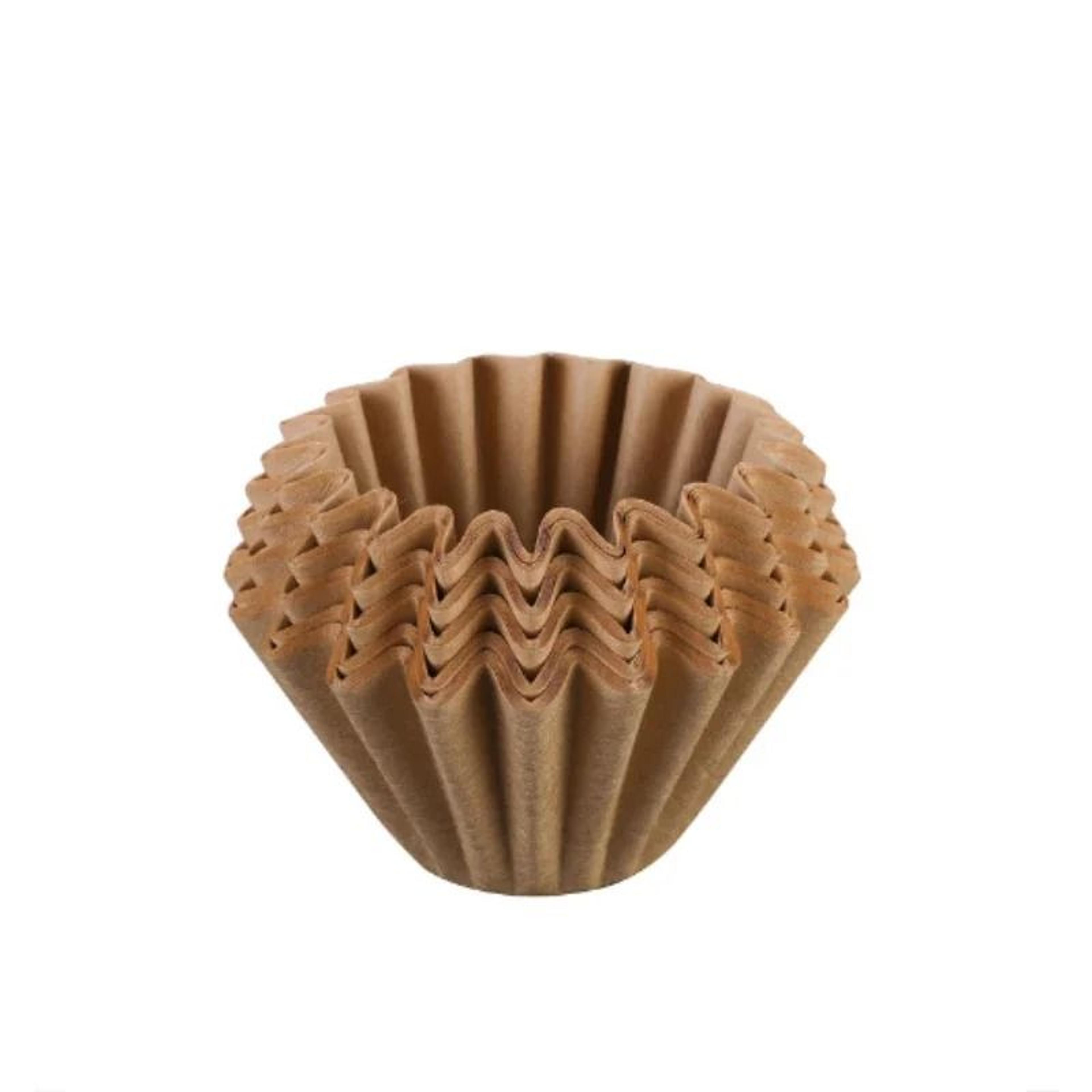 Disposable Kraft Paper Coffee Filter Cups Bowl Shape Origami Wave Drip Filters For Pour Over Espres 3