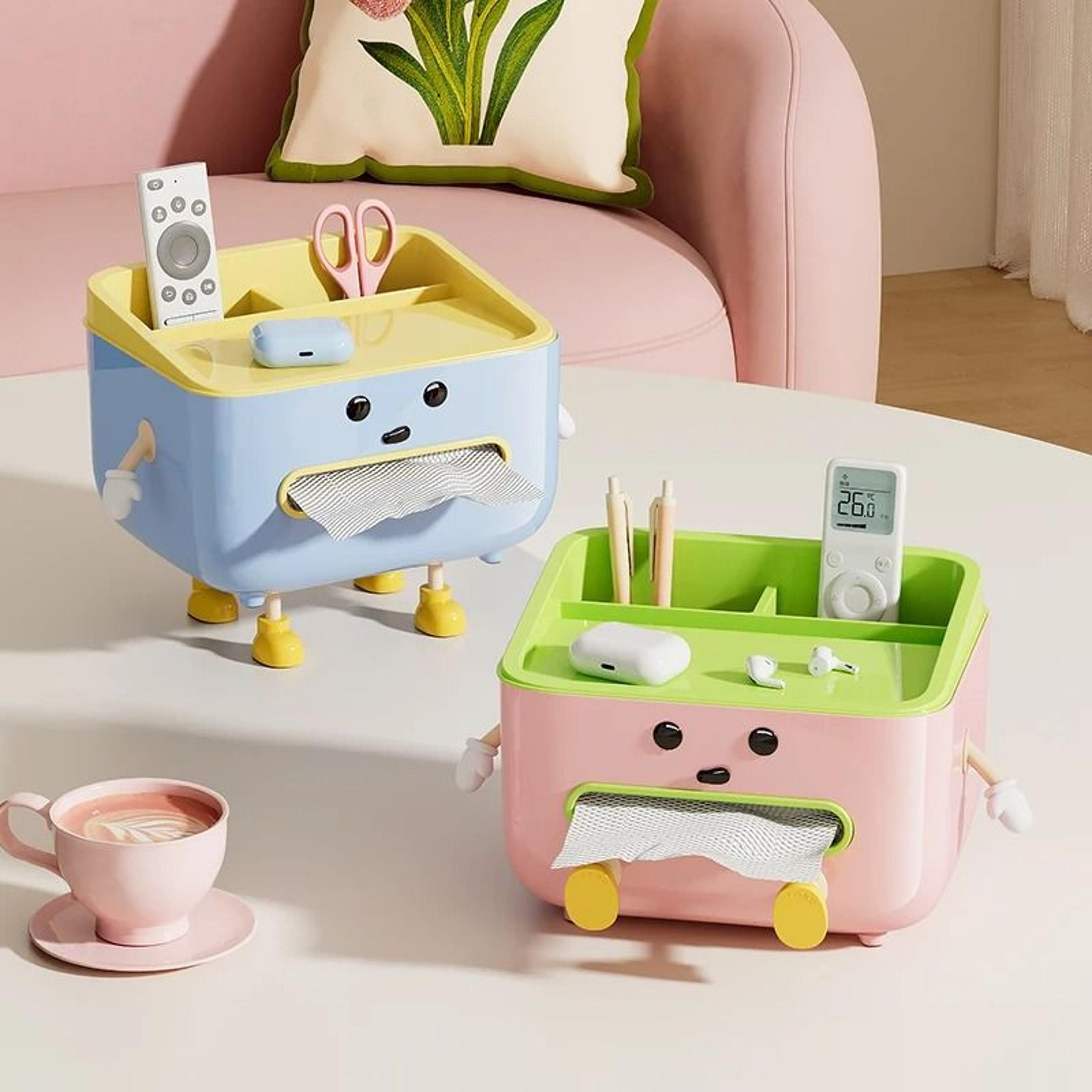 Multifunctional Desktop Cosmetic Storage Box And Countertop Display Shelf With Stickers 4