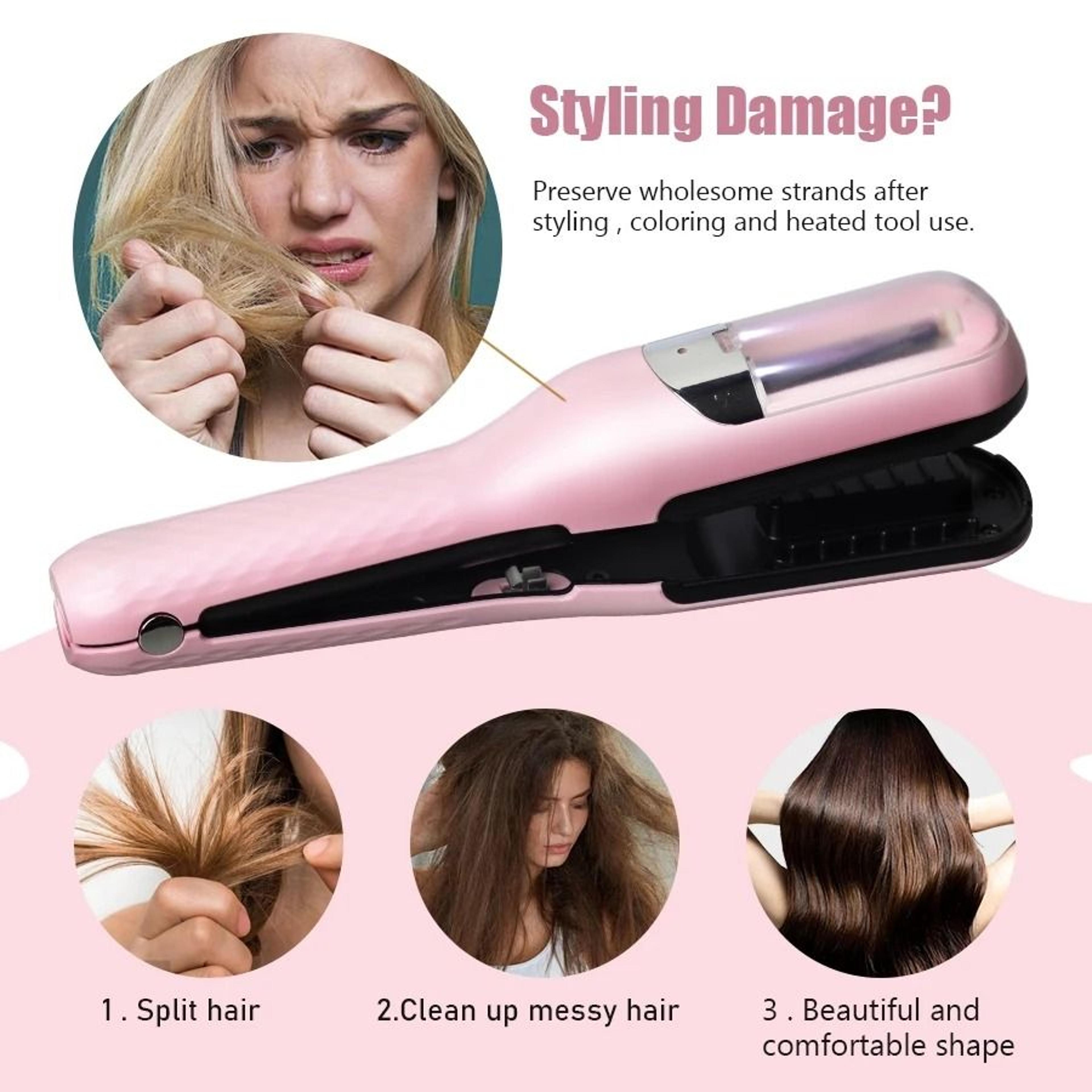 automatic hair split end trimmer and damaged hair repair cutting machine