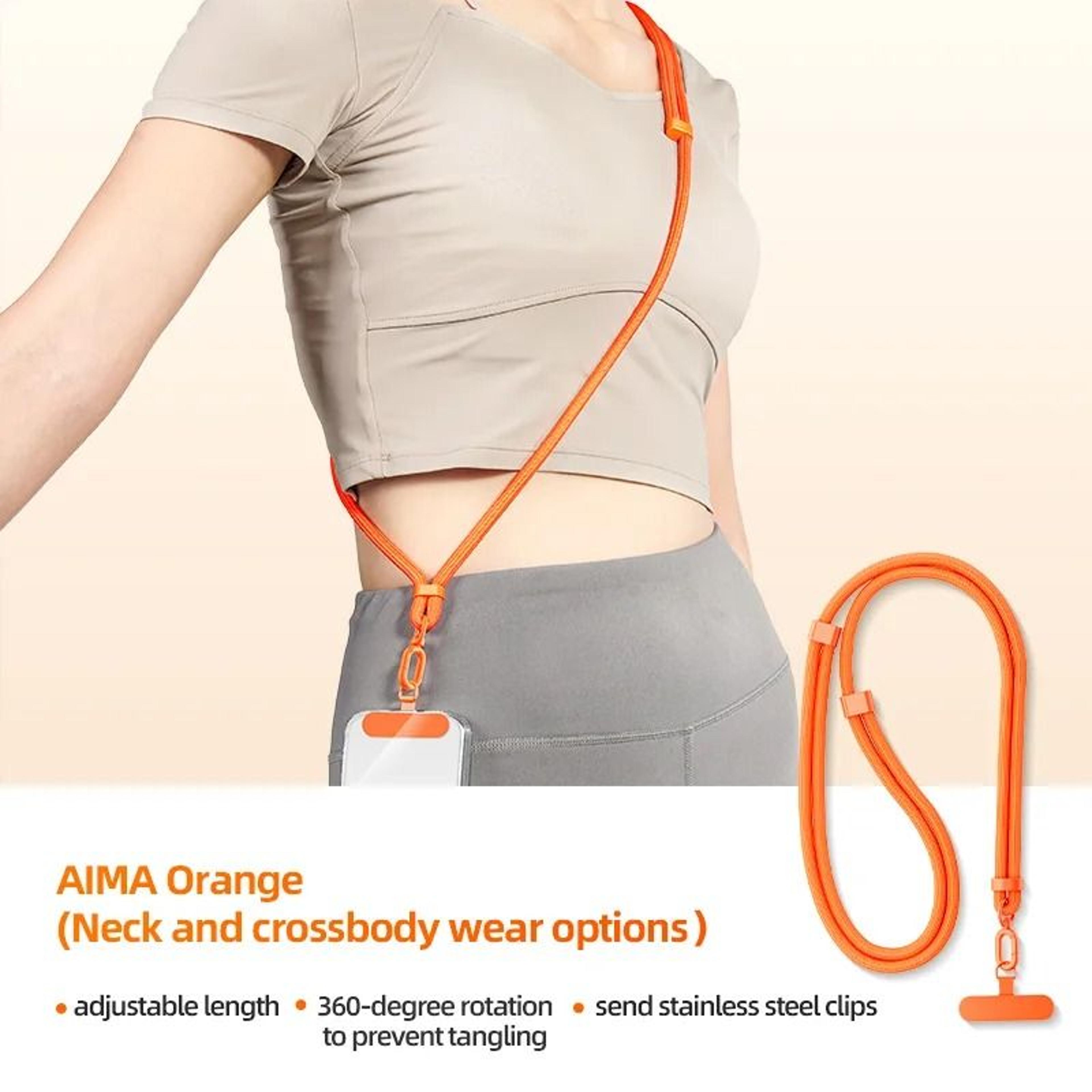 Universal Adjustable Crossbody Phone Lanyard Detachable Neck Strap With Card Clip 7