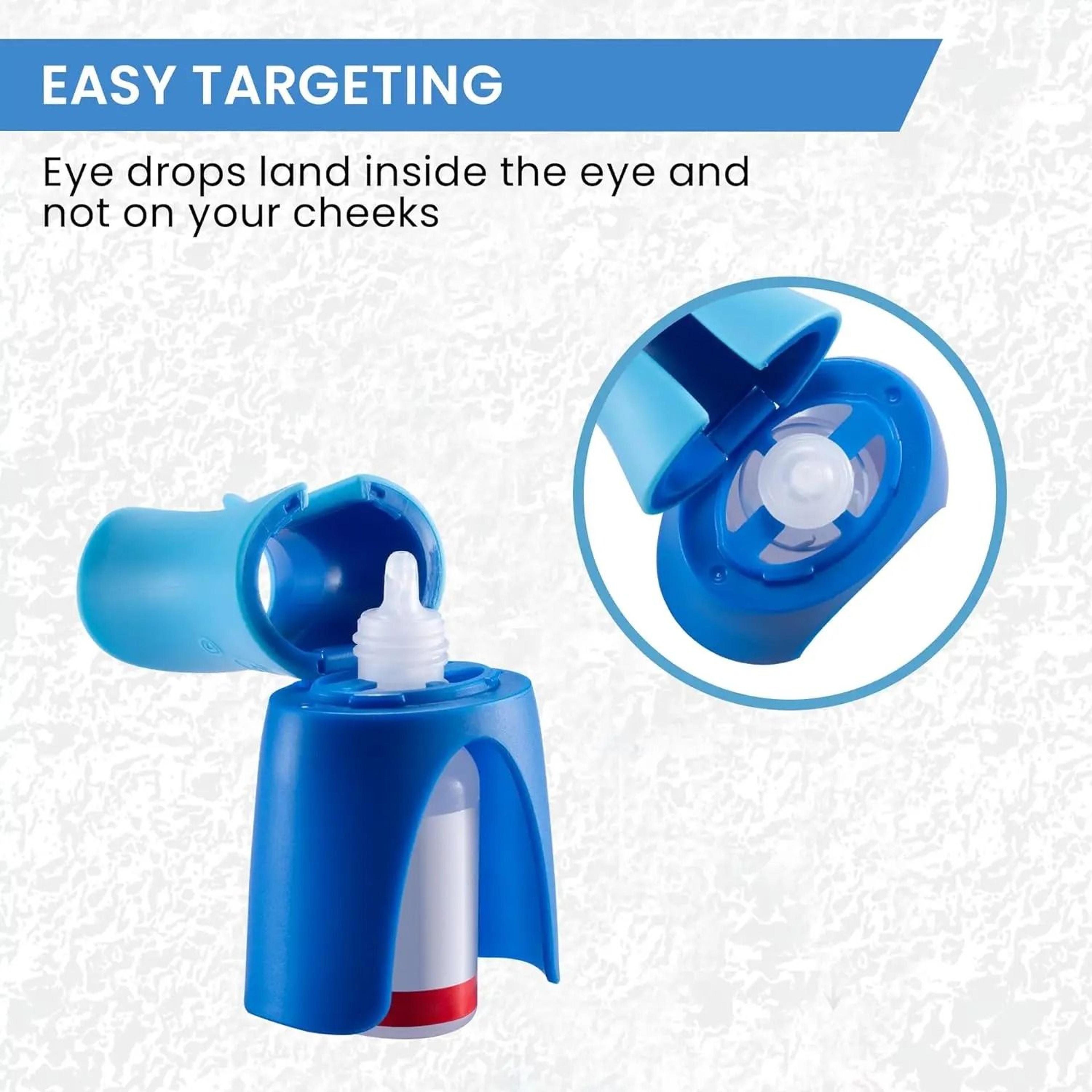 Reusable Eyedrop Holder Guide Helper And Eye Drop Dispensing Aid Applicator Tool 2