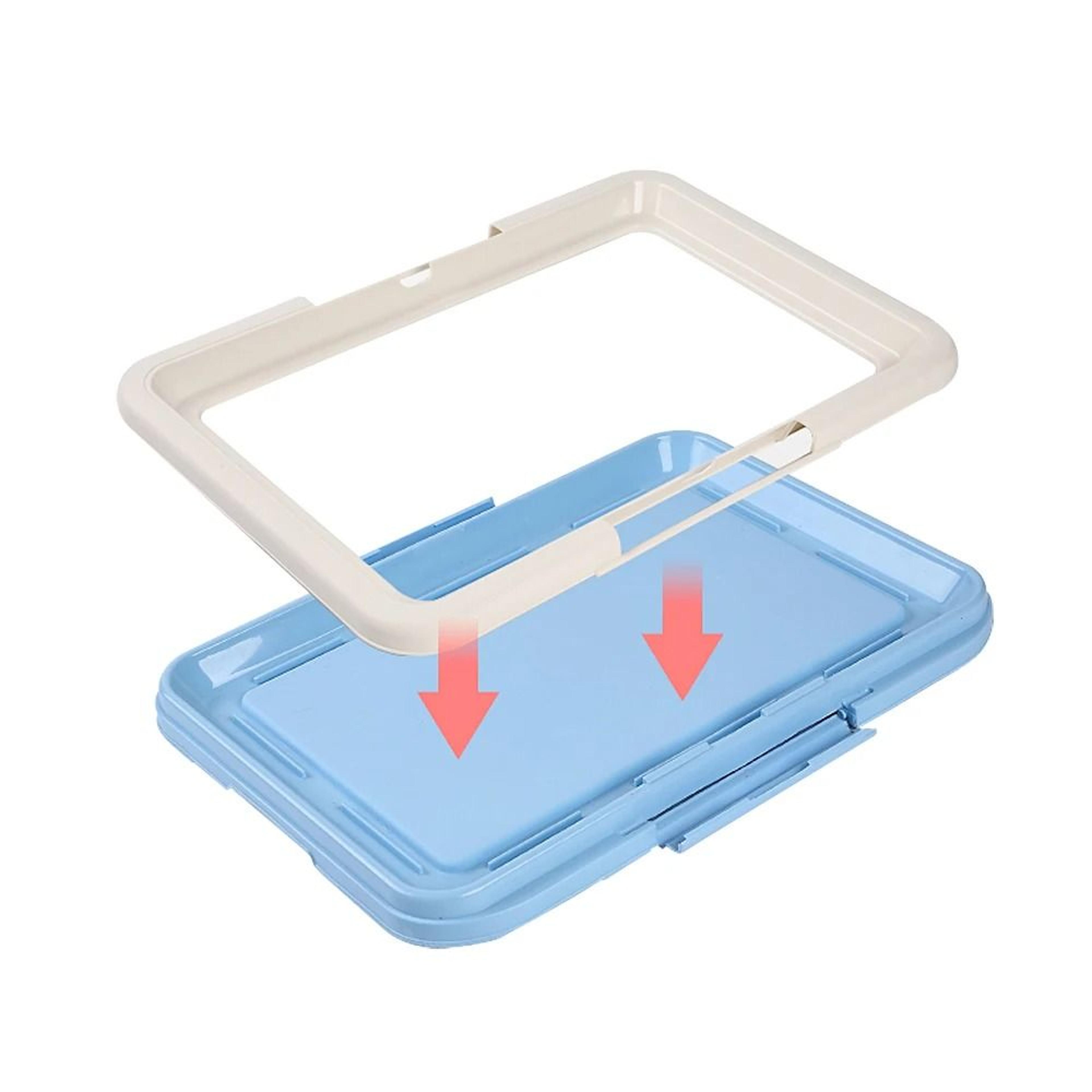 Portable Indoor Dog Training Toilet And Pet Potty Tray With Puppy Pad Holder 3