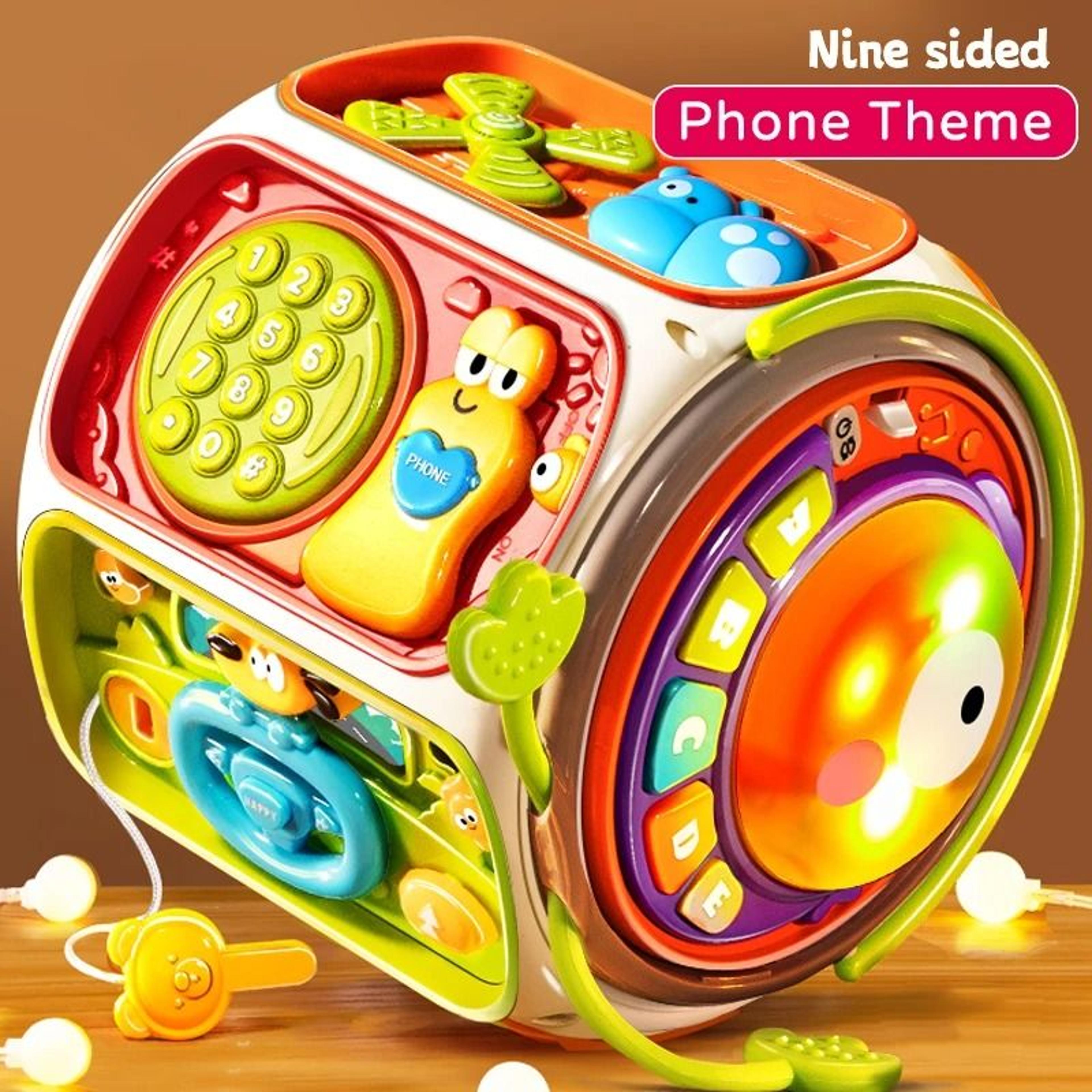 Baby Cell Phone Toy With Music Sound Light And Early Educational Development Features 5