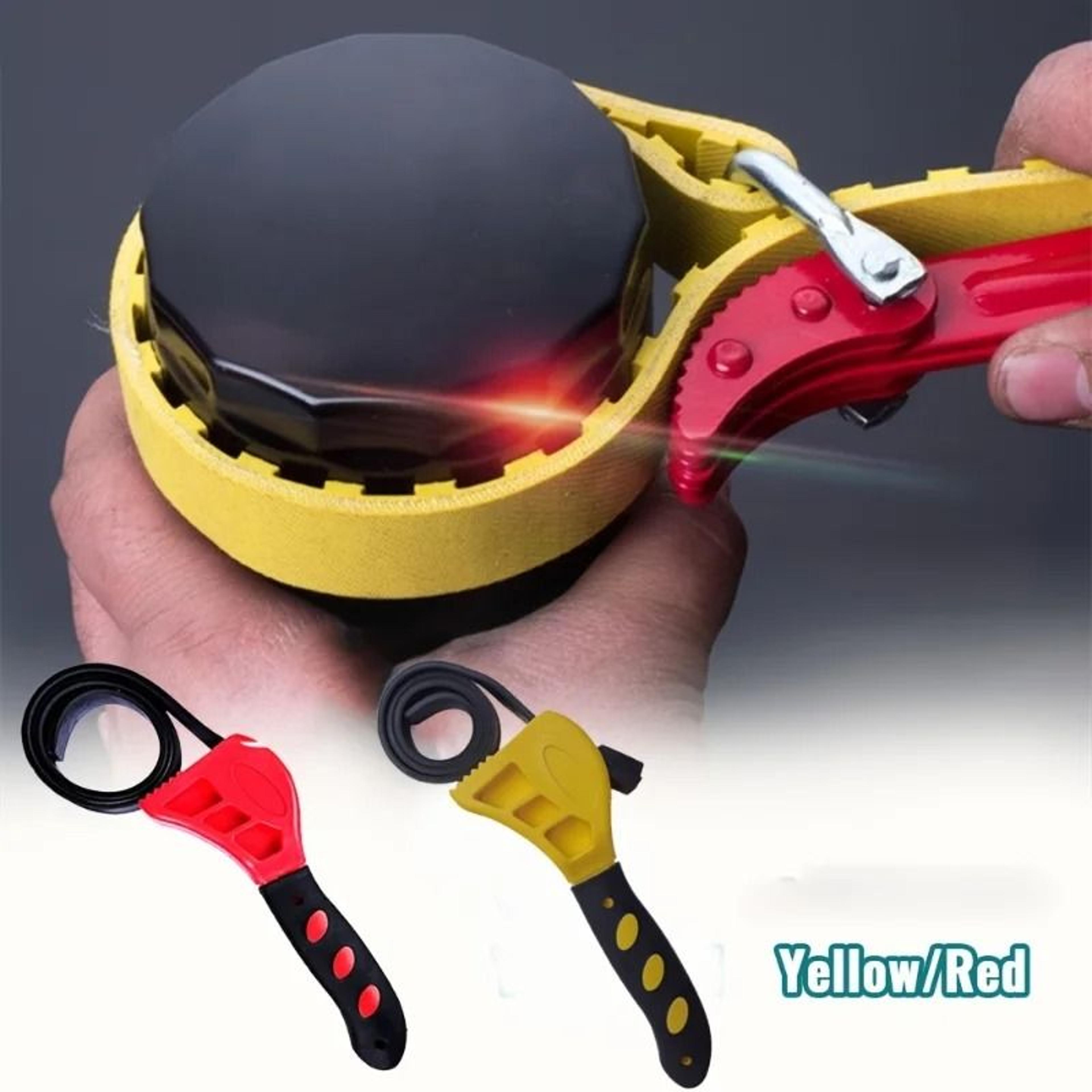 6 Inch Adjustable Belt Wrench Oil Filter Puller Strap Spanner Disassembly Tool 0