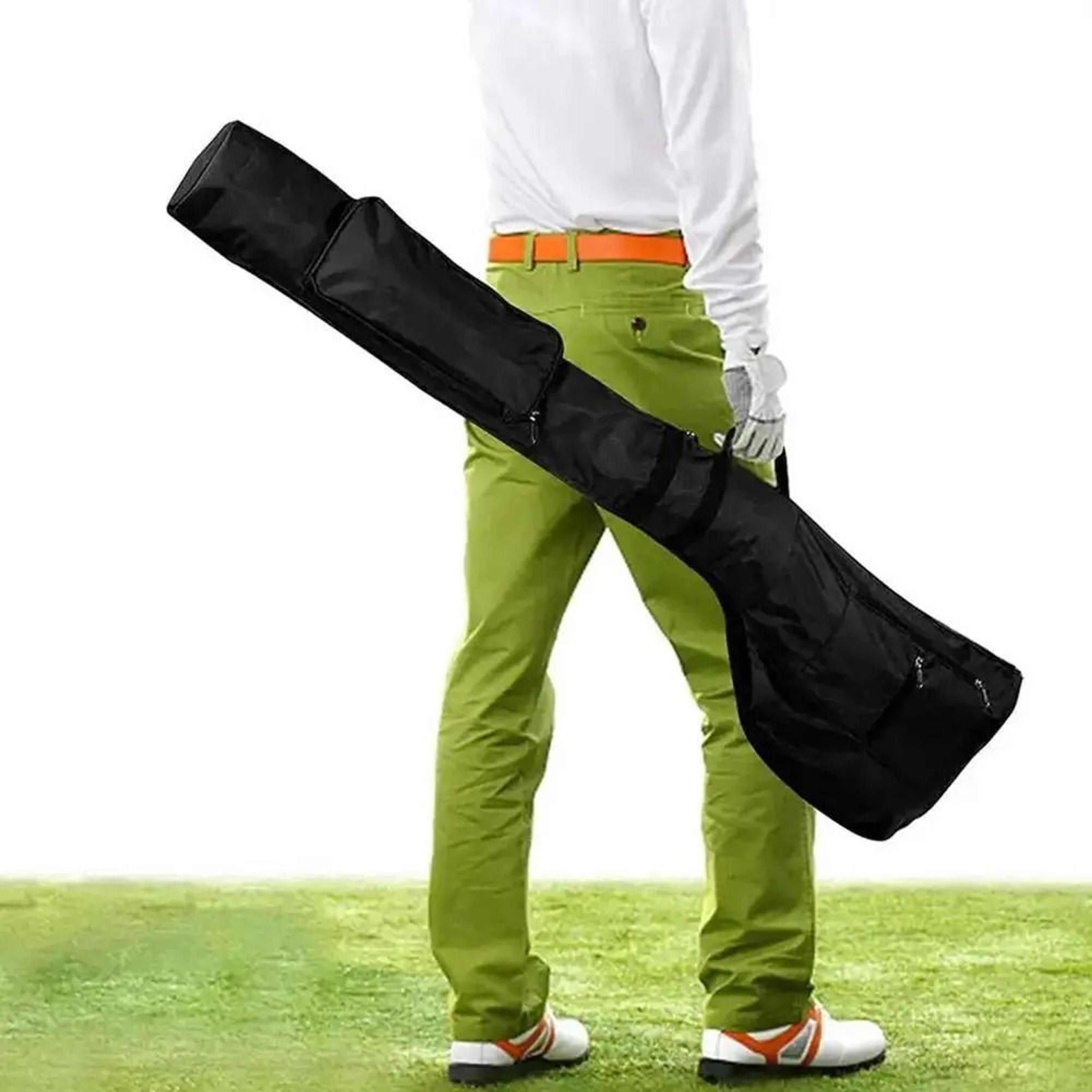 foldable lightweight mini golf sunday bag and travel practice club case