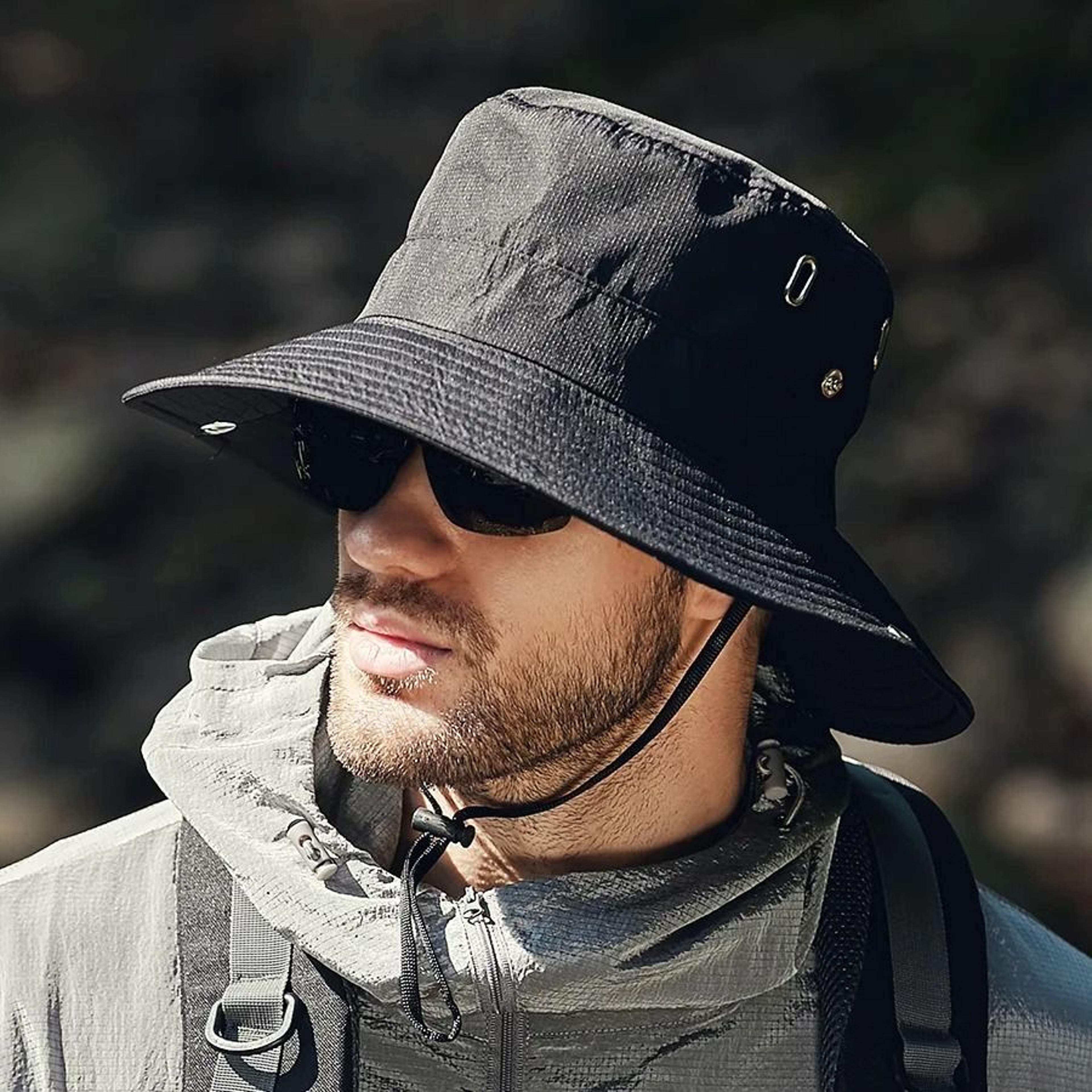 outdoor fishing bucket hat with big brim sunscreen protection for outdoor riding and hiking