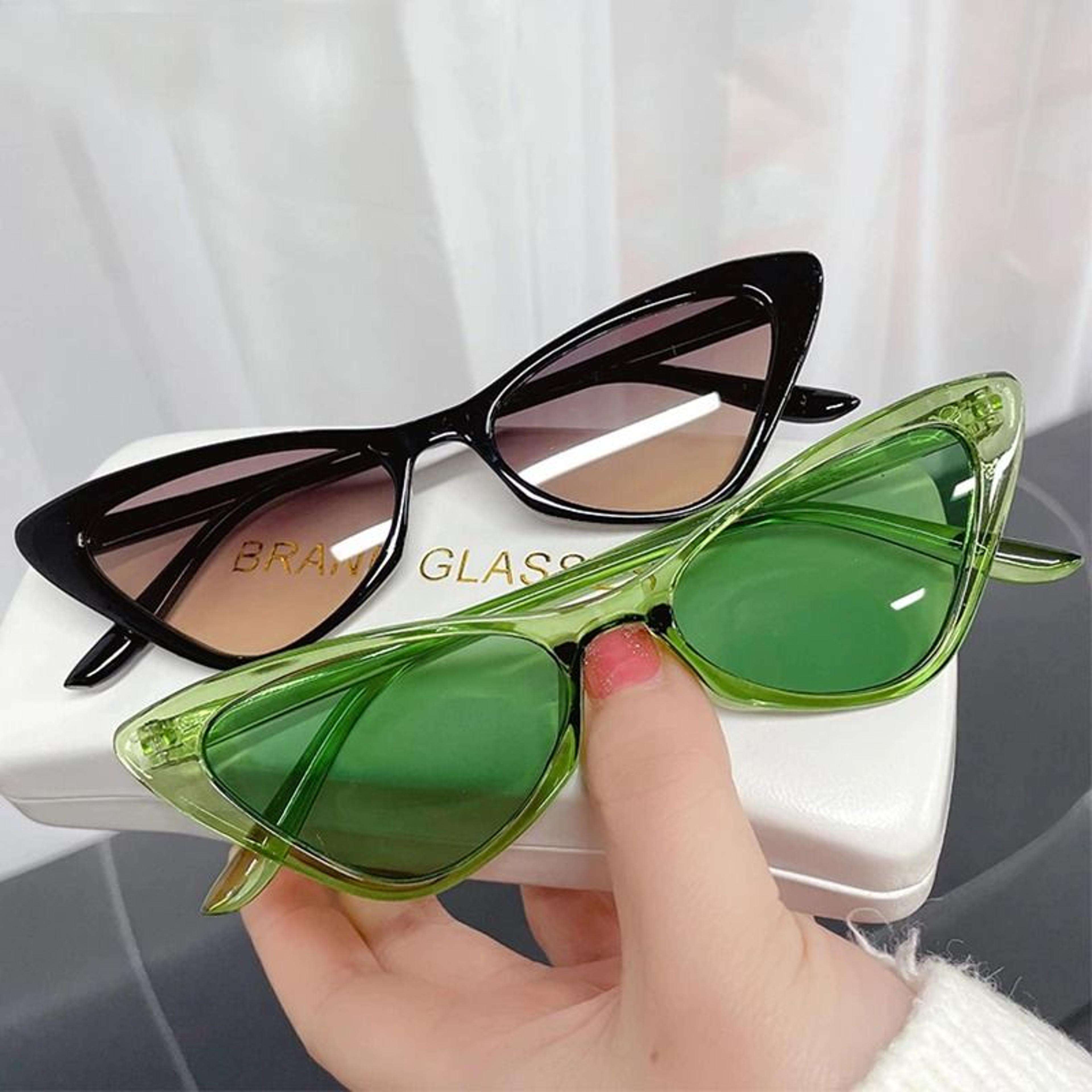 retro cat eye uv400 sunglasses small frame vintage fashion shades for women