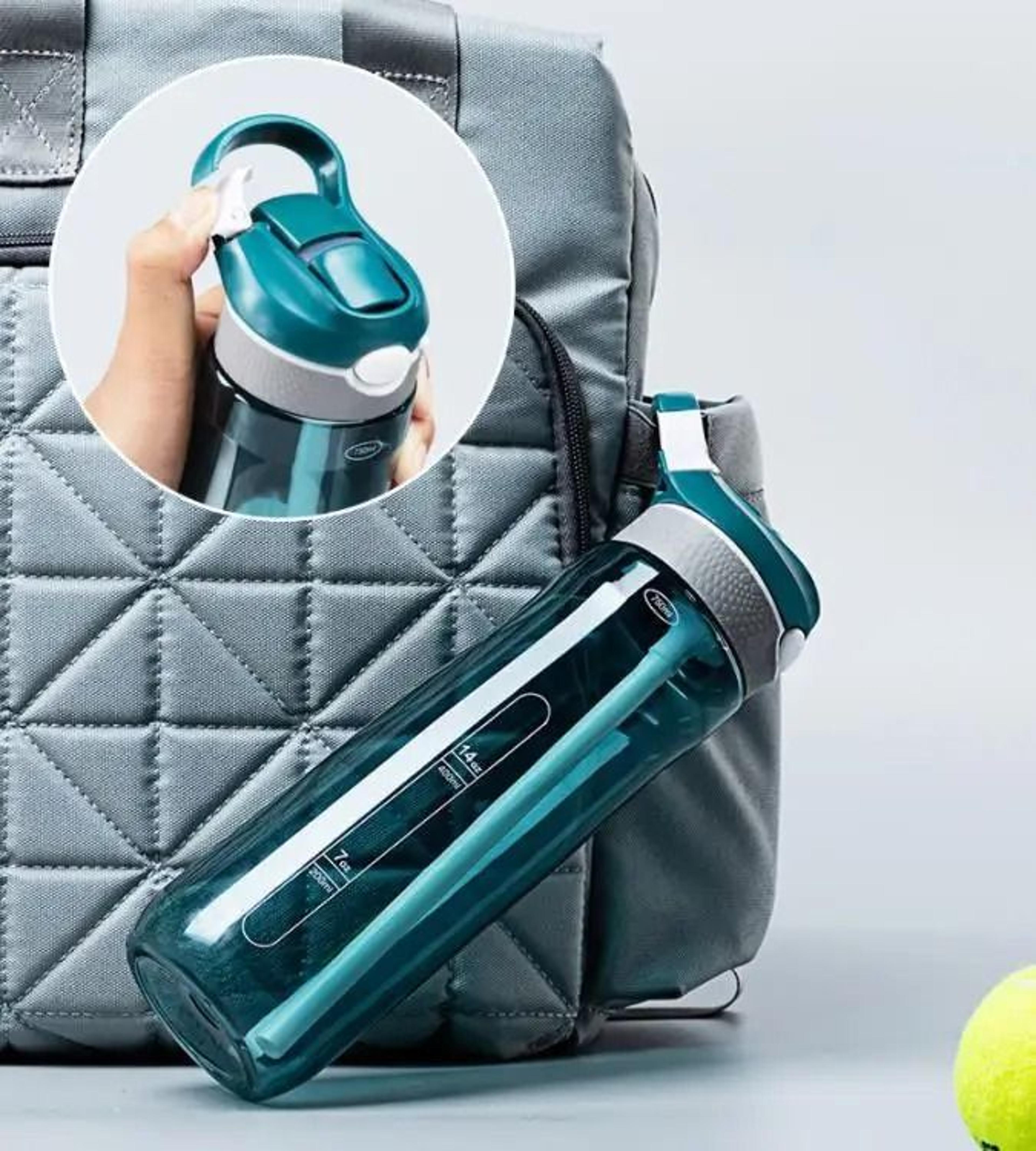 outdoor sports water bottle with straw for gym and fitness