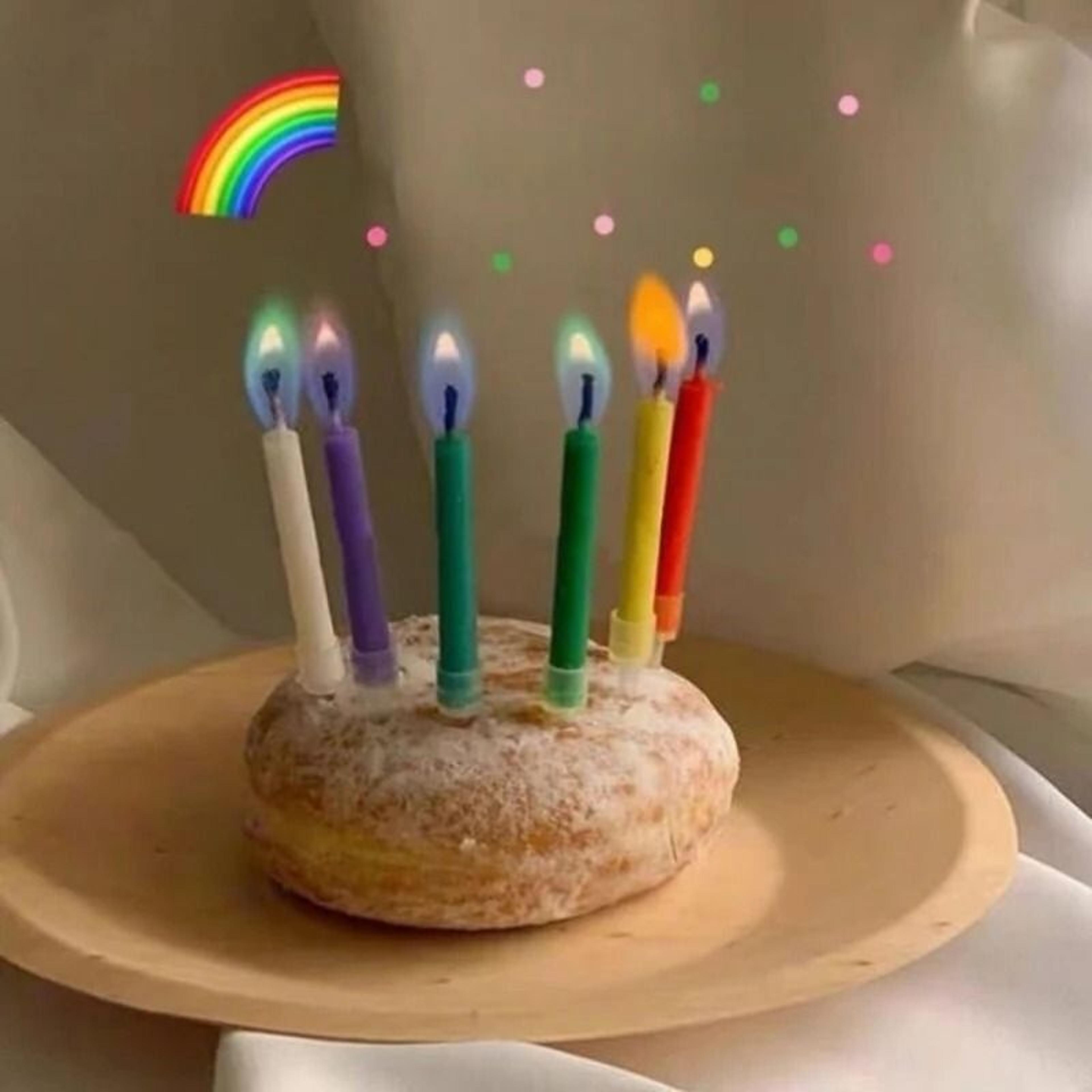 Creative Colorful Flame Birthday Candles Instagram Party Atmosphere Props 4