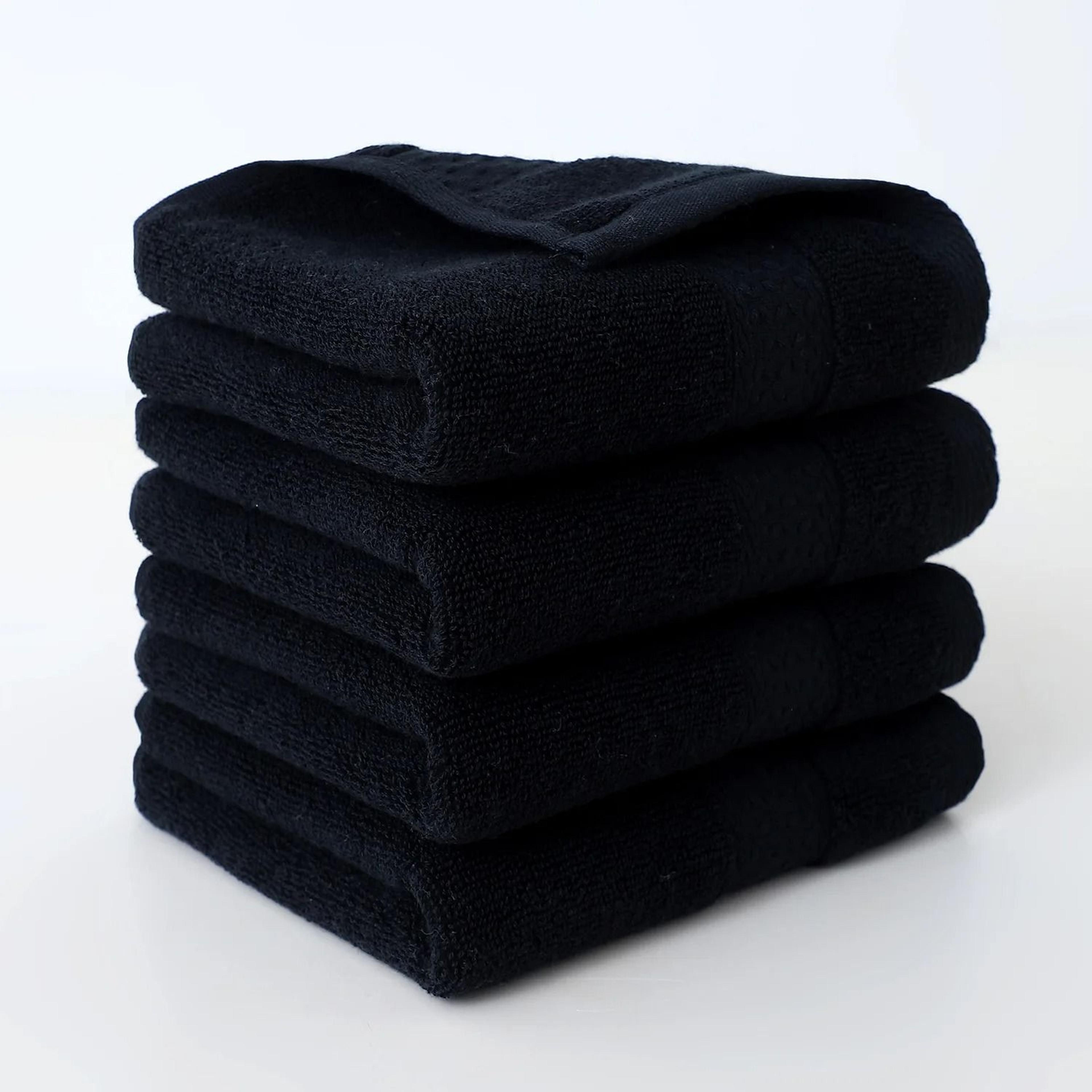 4Pack Plain Cotton Square Face Towels Soft Absorbent Washcloth Set 8