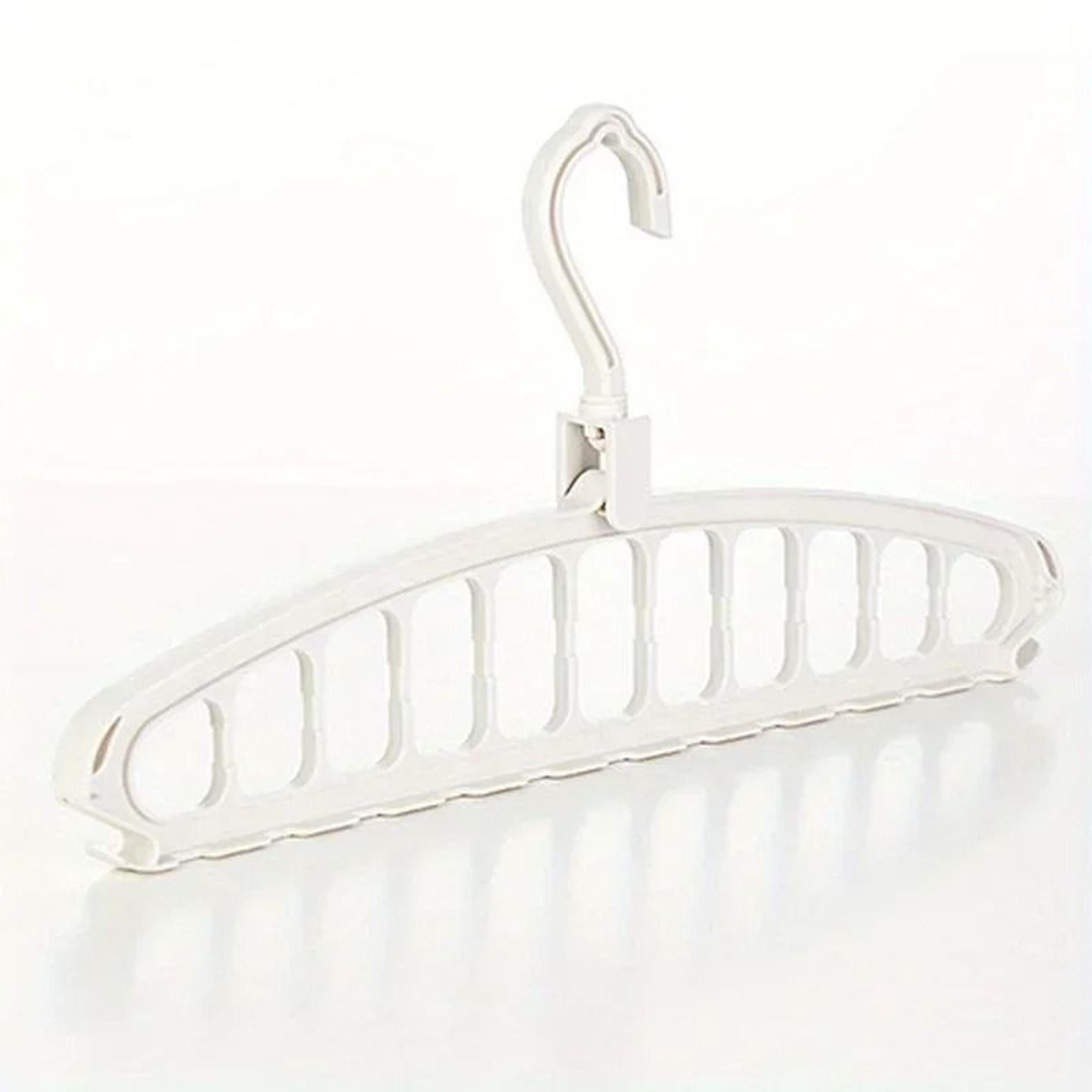 Folding Multi Hole Space Saving Clothes Hanger Non Slip Wardrobe Organizer 7