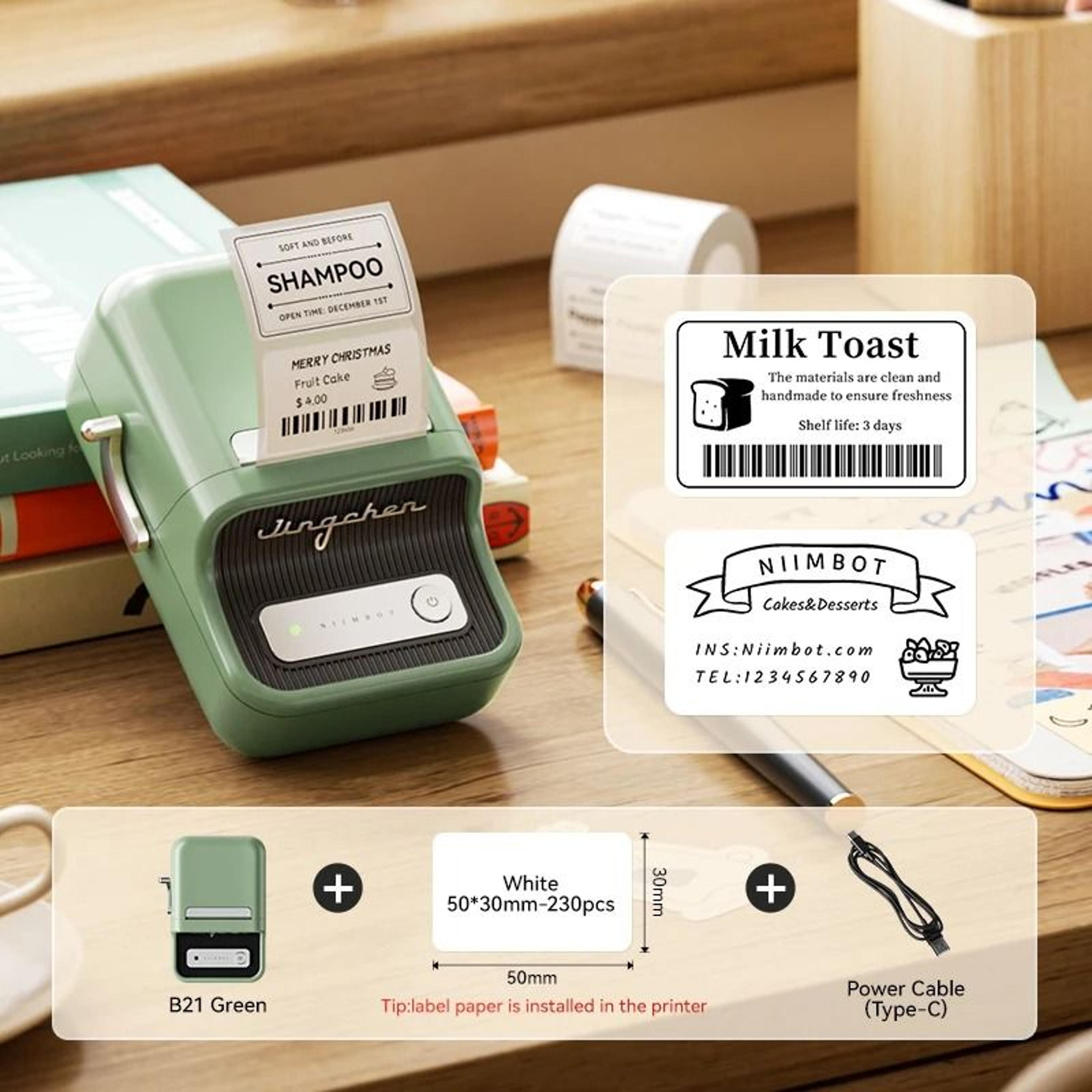 Wireless Portable Thermal Label Printer Bluetooth Barcode And Price Sticker Maker 14