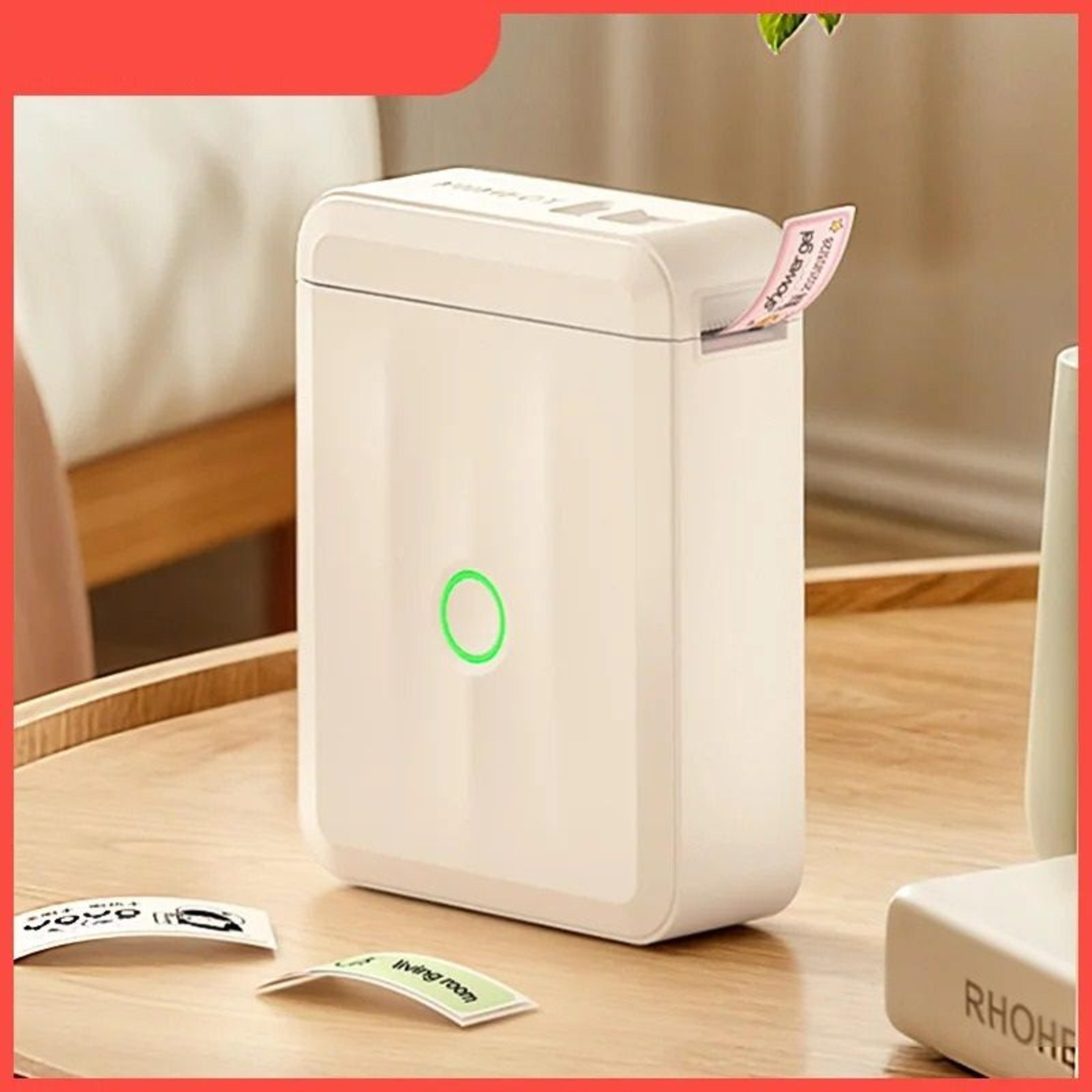 mini portable bluetooth thermal label printer self adhesive sticker maker