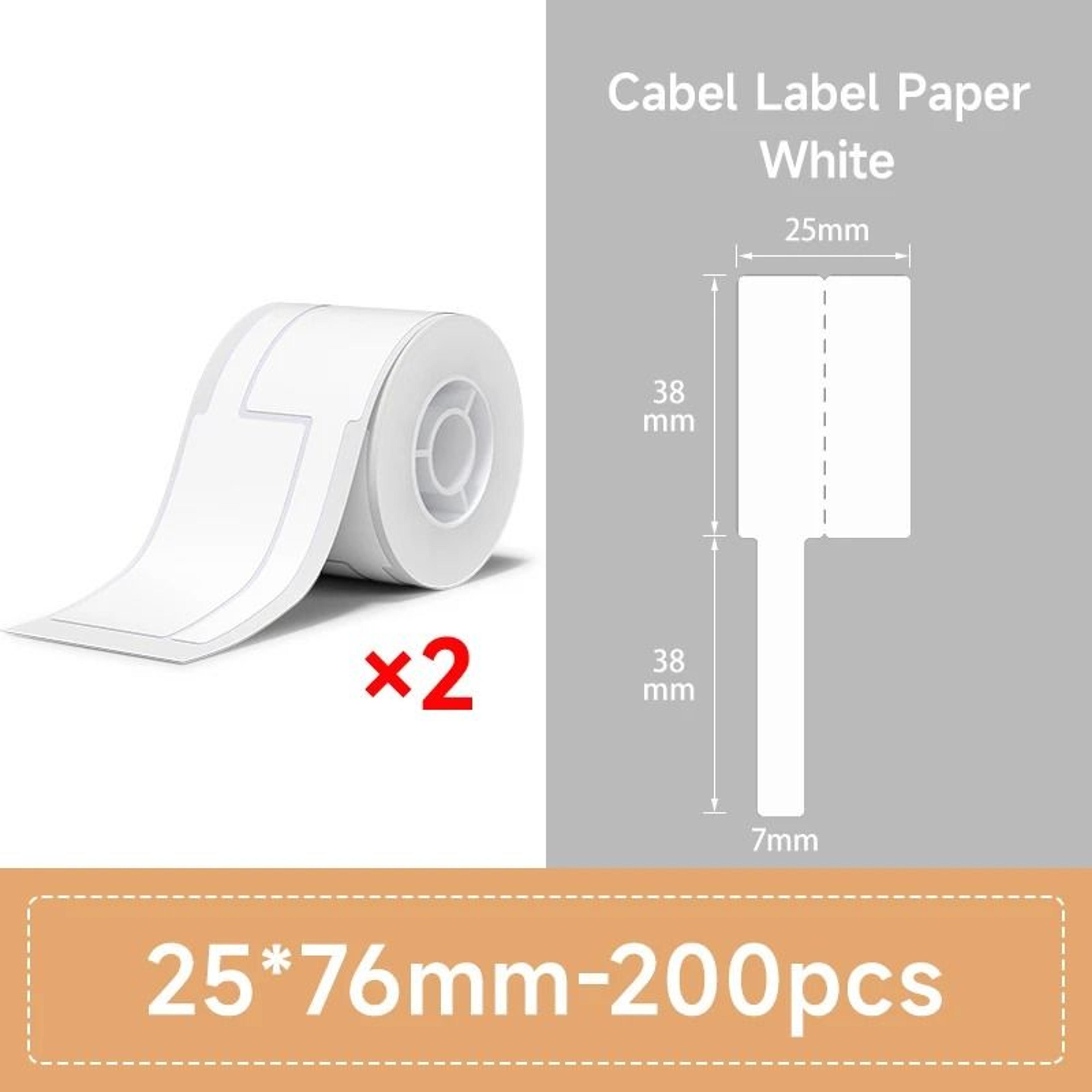 Color SelfAdhesive Network  Security Cable Thermal Label Sticker Tape 7