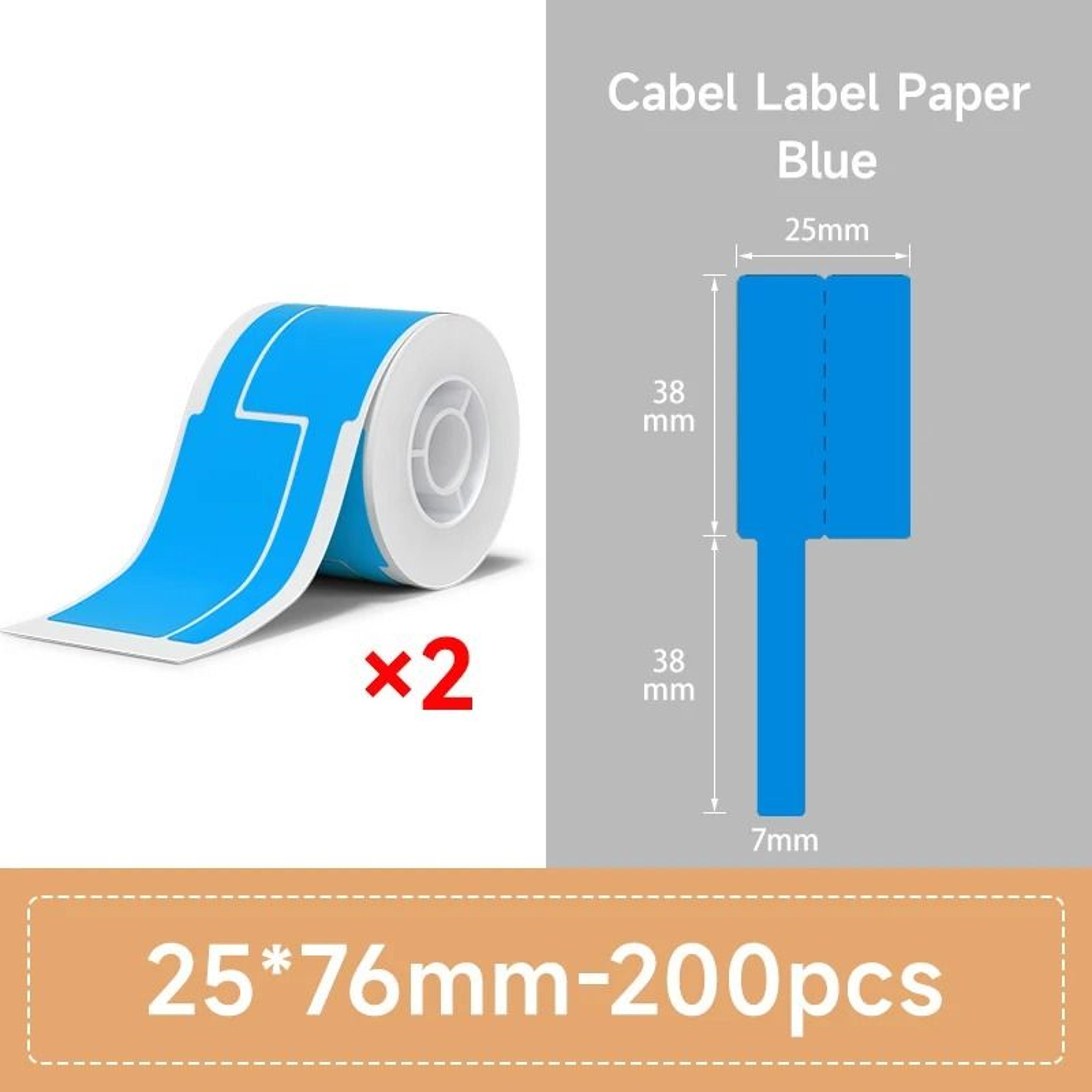 Color SelfAdhesive Network  Security Cable Thermal Label Sticker Tape 11