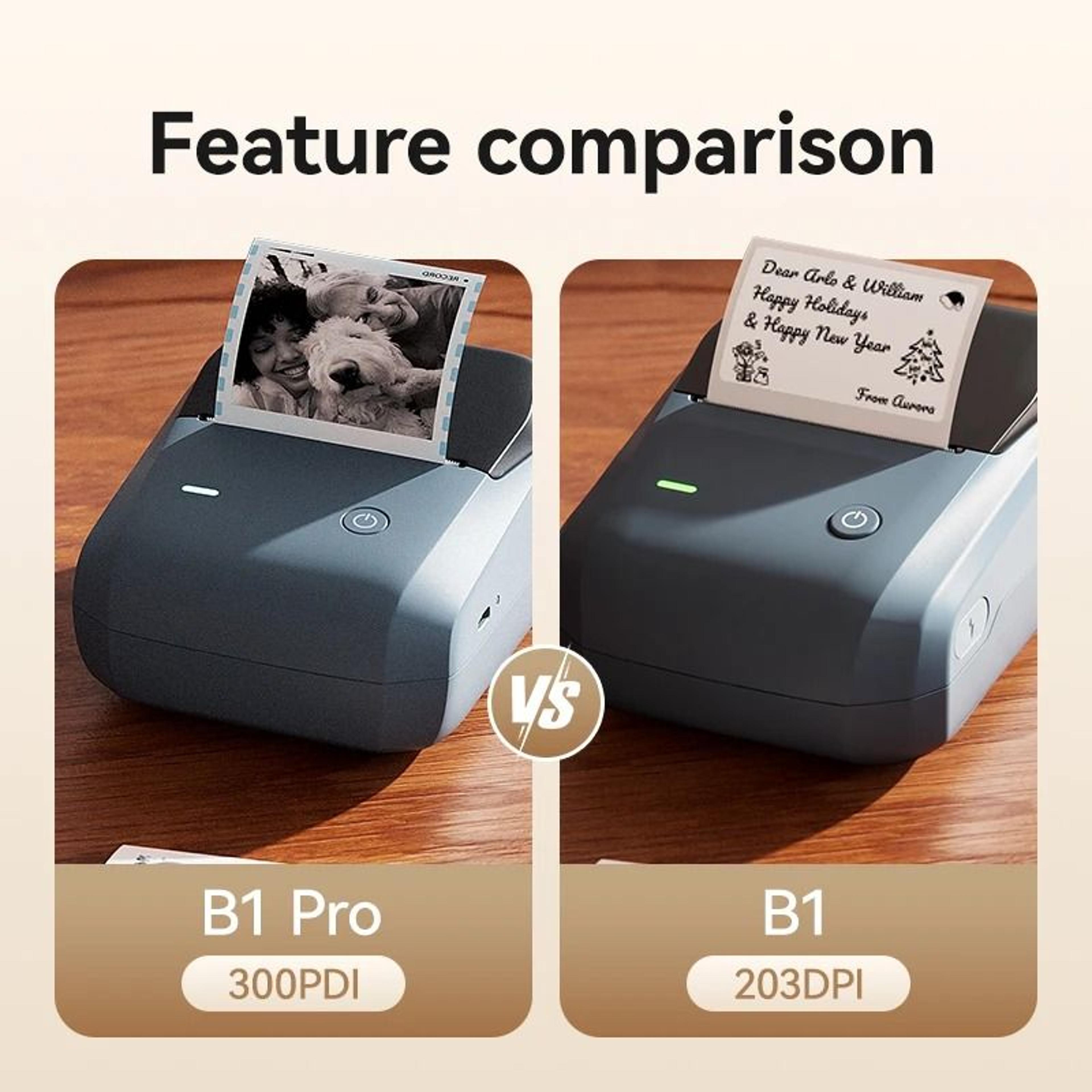 300 DPI HighDefinition Red  Black DualColor Bluetooth Thermal Label Printer 1