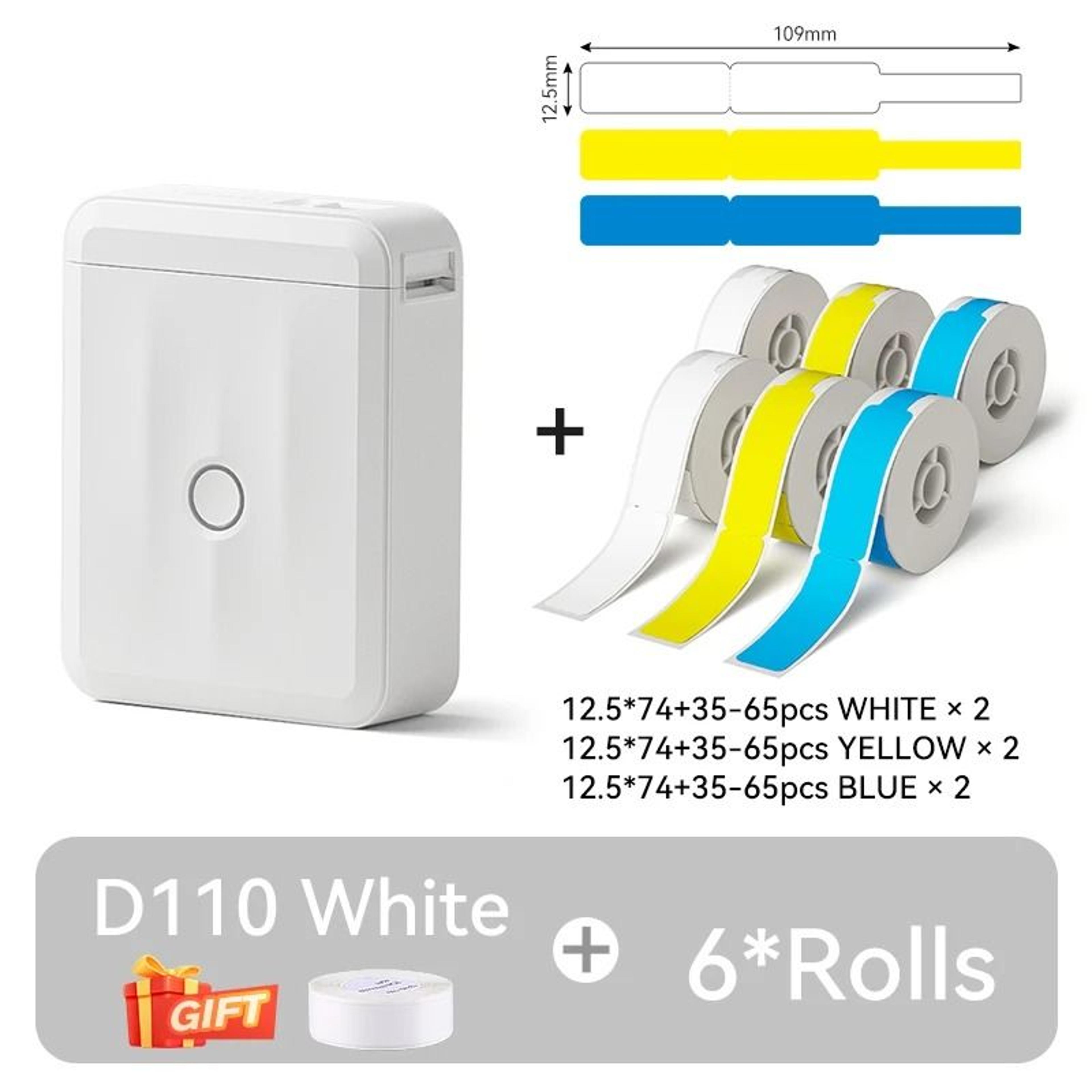 Mini Portable Thermal Printer Bluetooth Pocket Sticker Label Maker 9