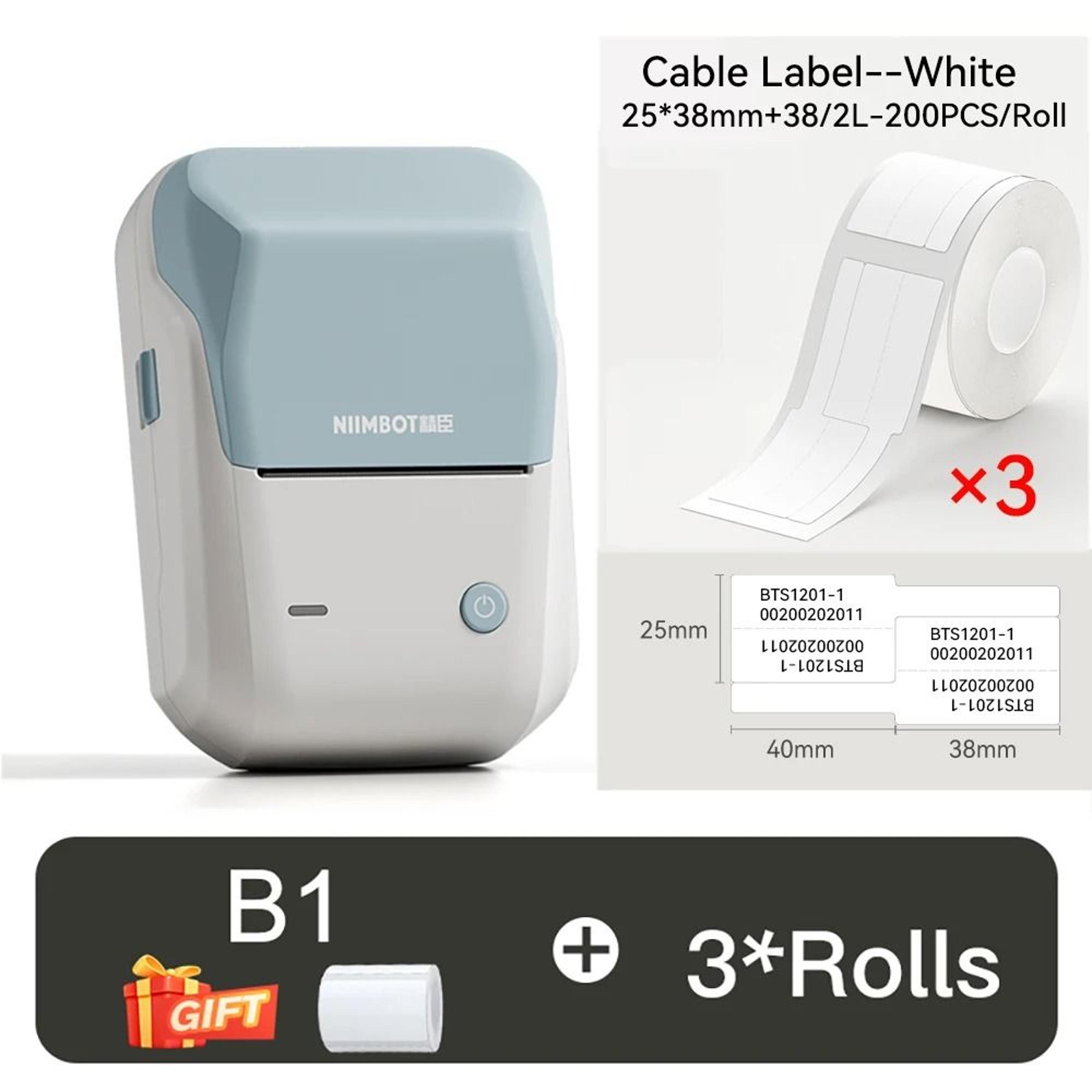 Mini Thermal Printer Portable Wireless Cable Label Machine 23