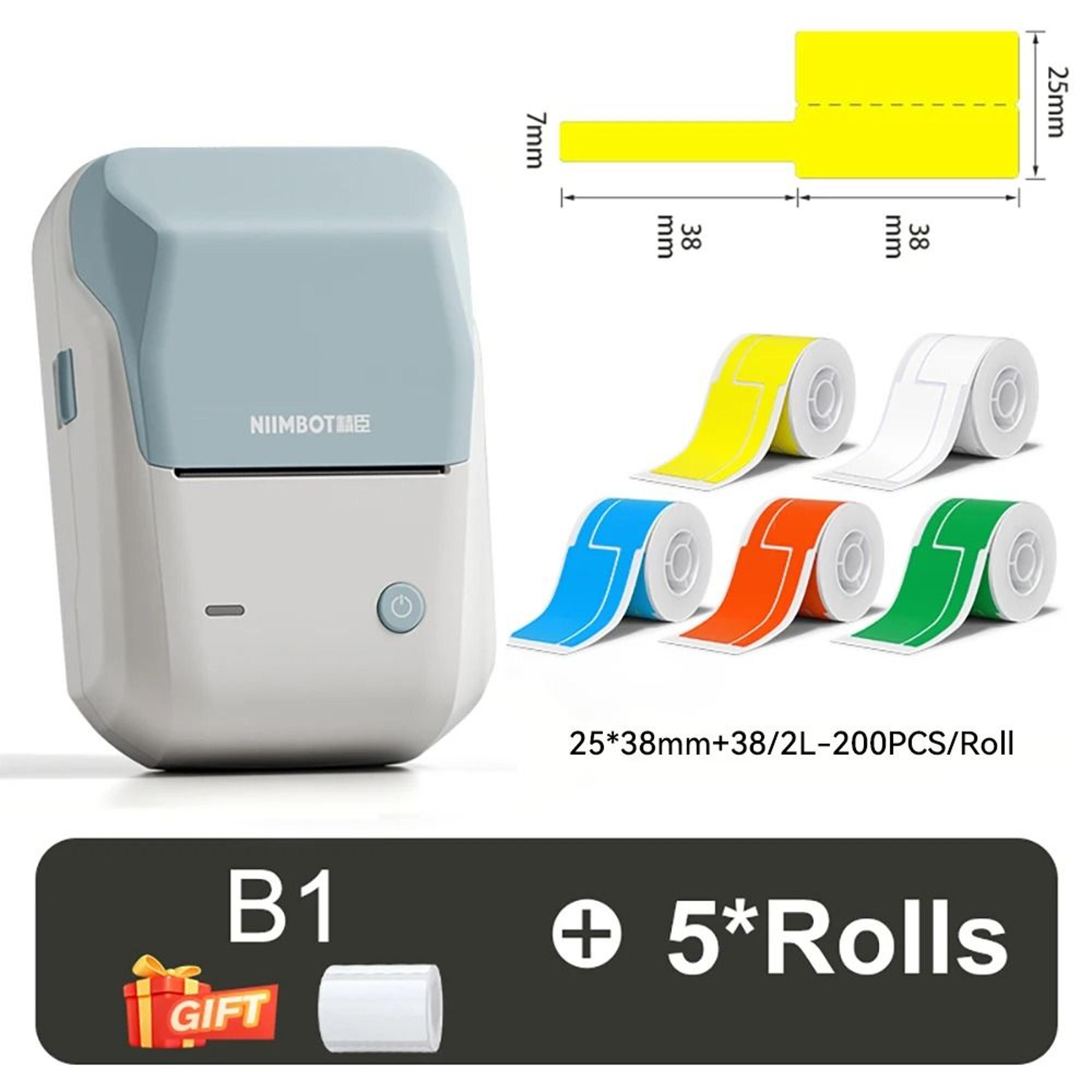 Mini Thermal Printer Portable Wireless Cable Label Machine 25