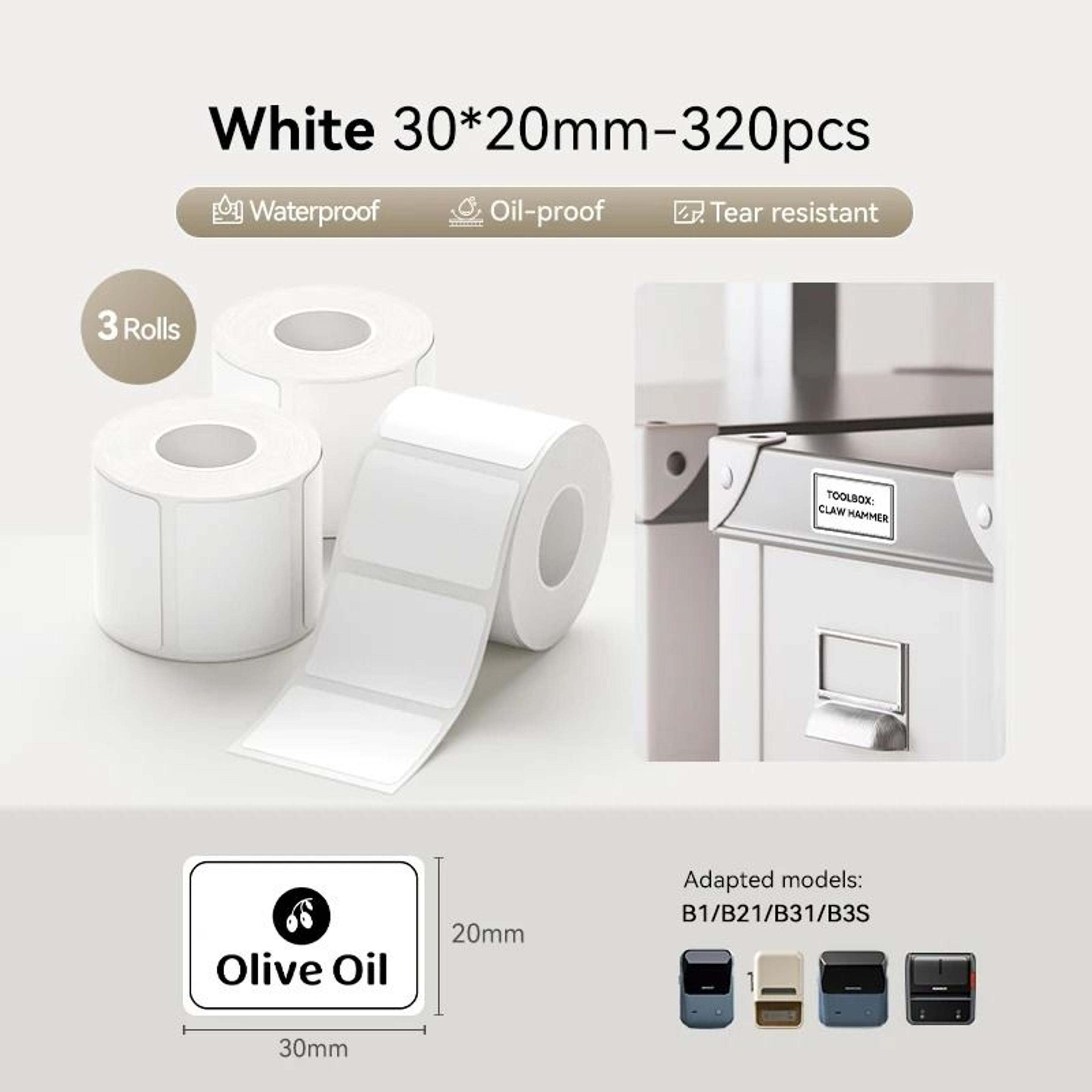 3Roll Pack MultiFormat Thermal Label Stickers 17