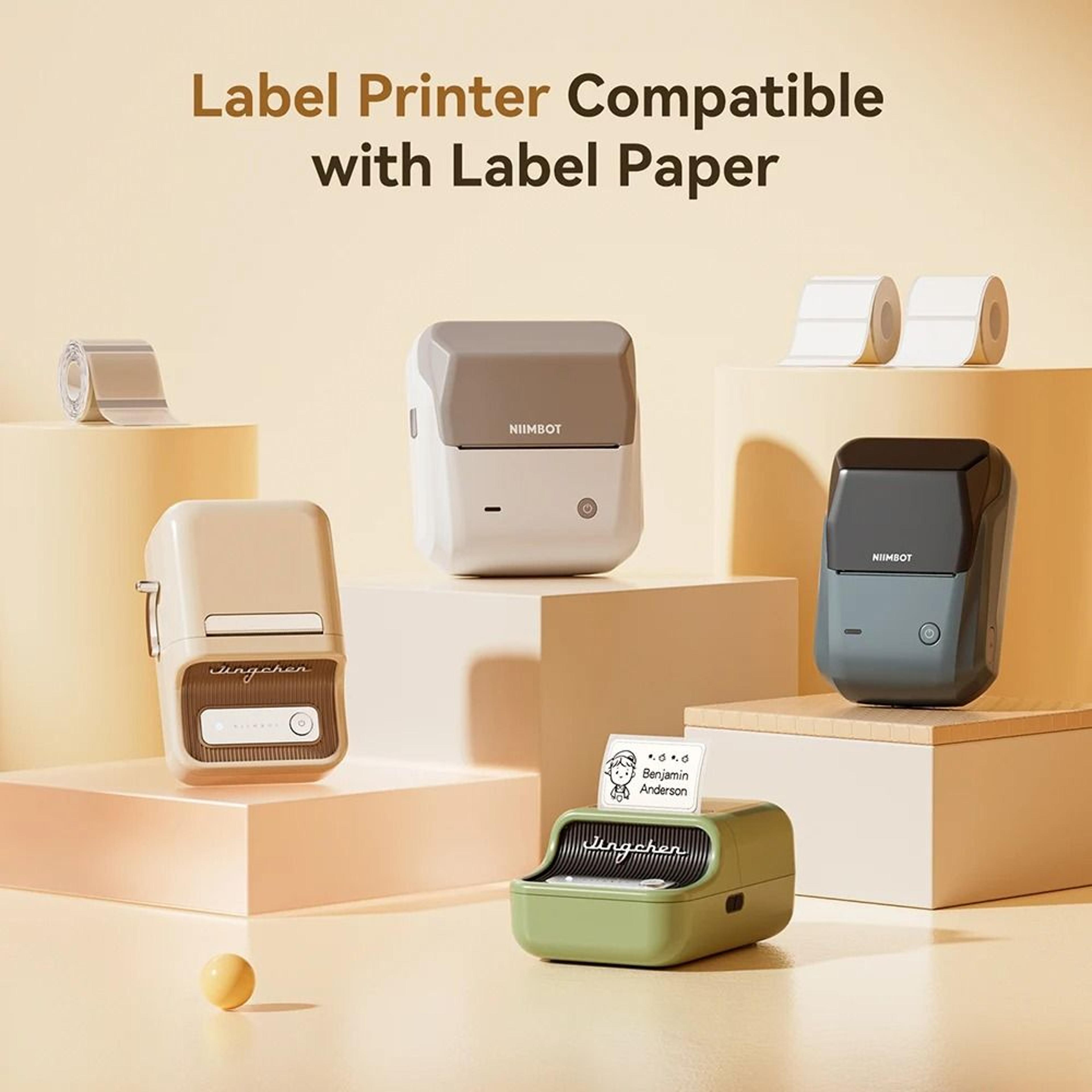 6-roll bulk pack waterproof & oil-proof thermal label sticker tape