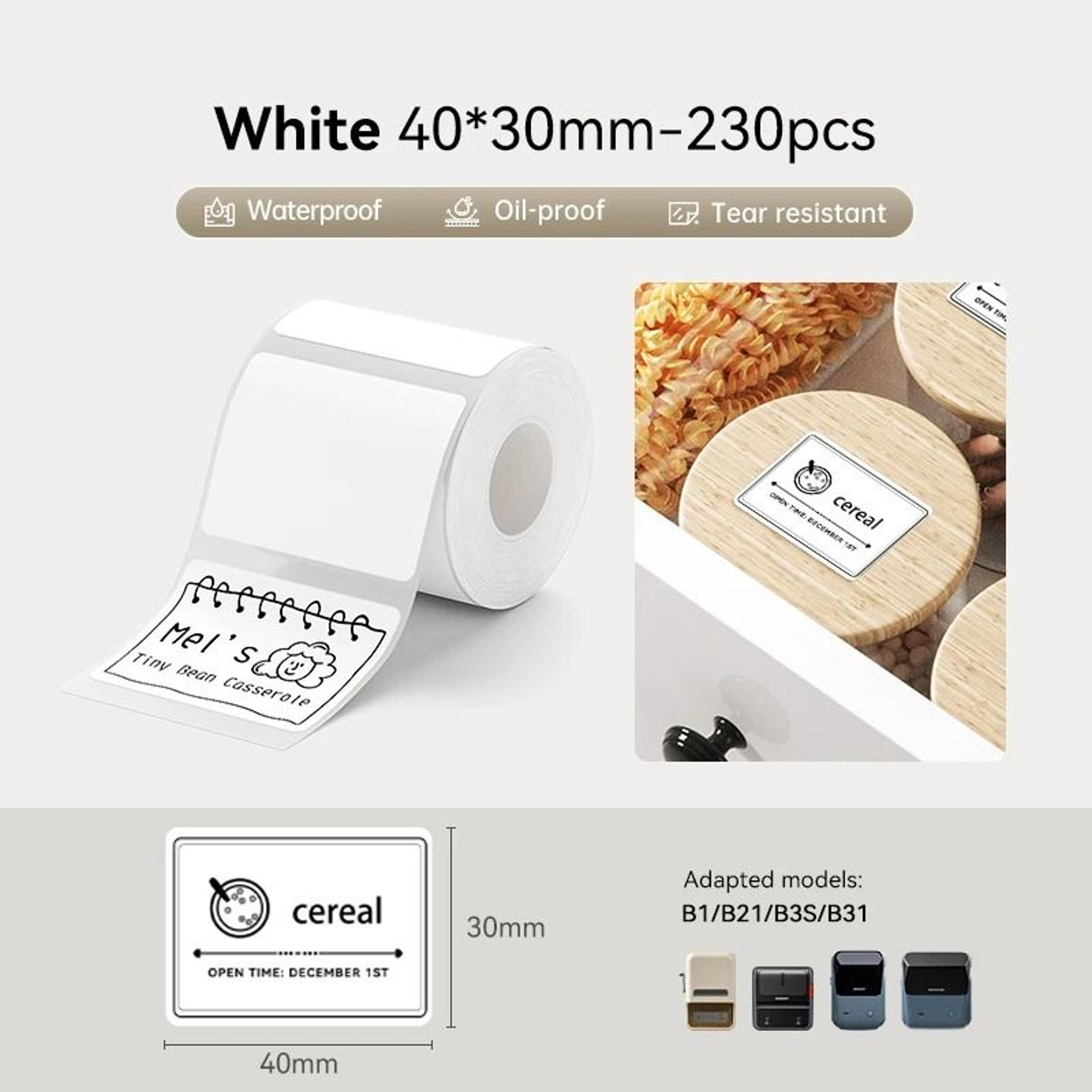 6Roll Bulk Pack Waterproof  OilProof Thermal Label Sticker Tape 11