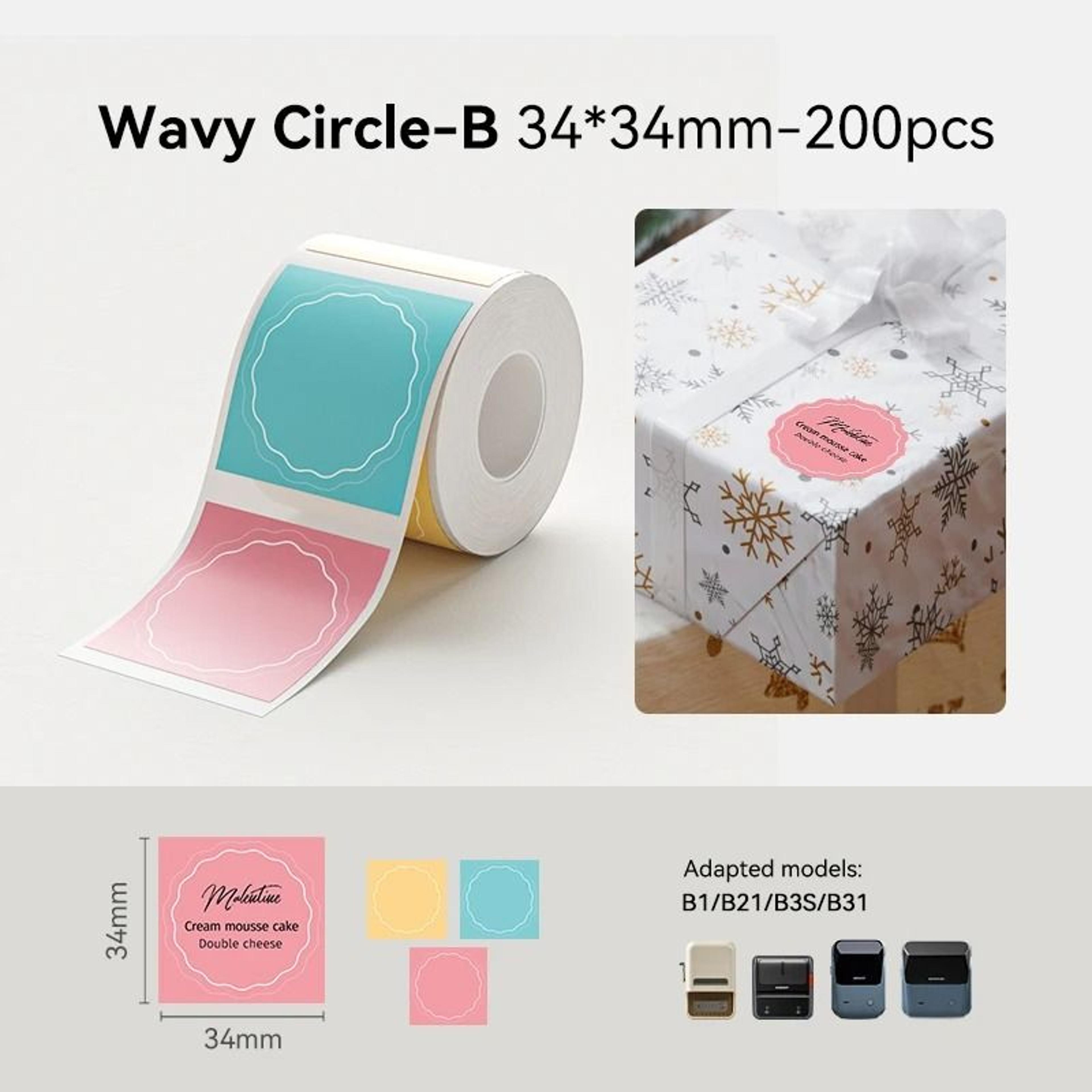 6Roll Bulk Pack Waterproof  OilProof Thermal Label Sticker Tape 21