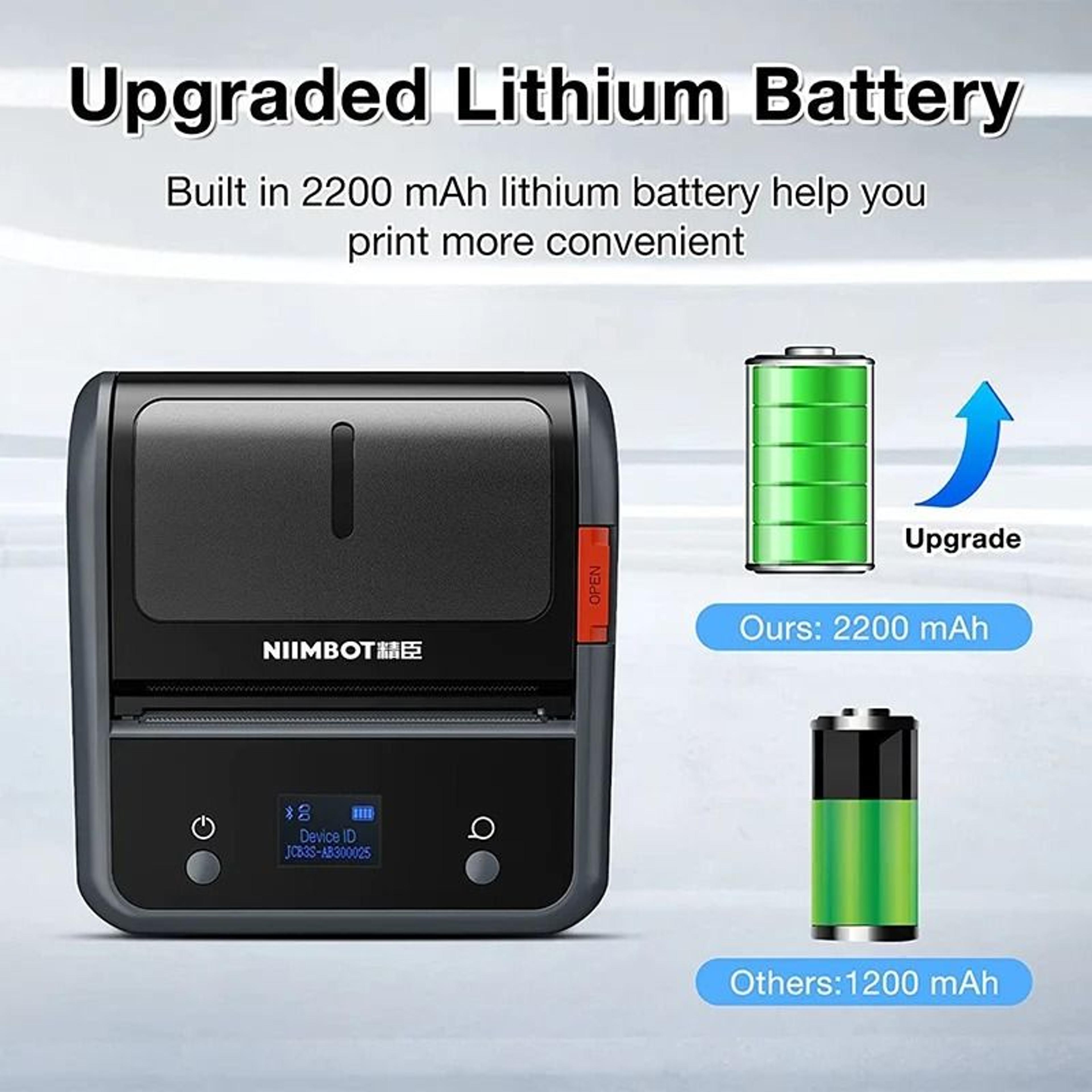Commercial Portable Wireless Thermal Label Printer For Jewelry  Clothing 1