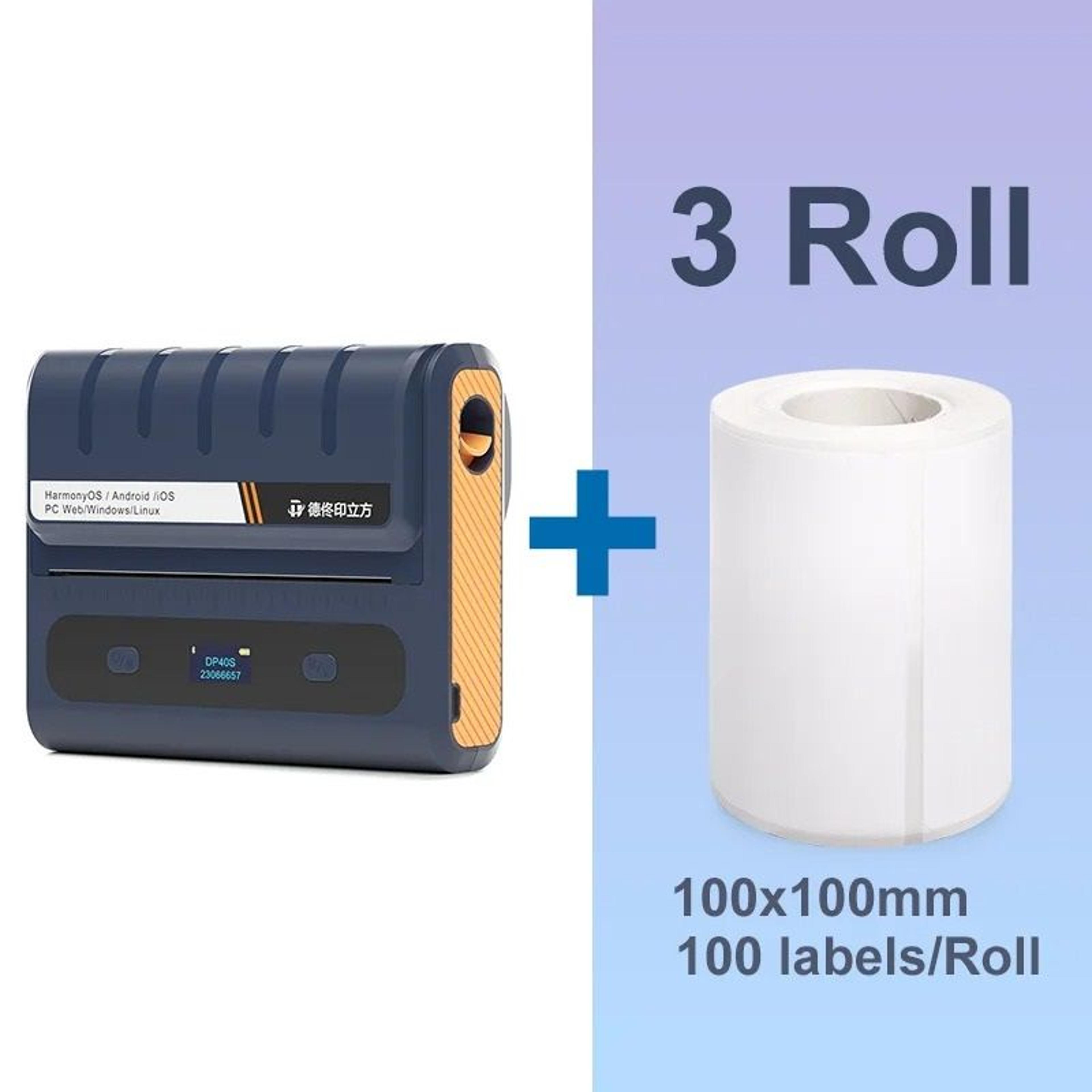 Commercial Wireless Portable Thermal Label Printer For Shipping  Barcodes 9