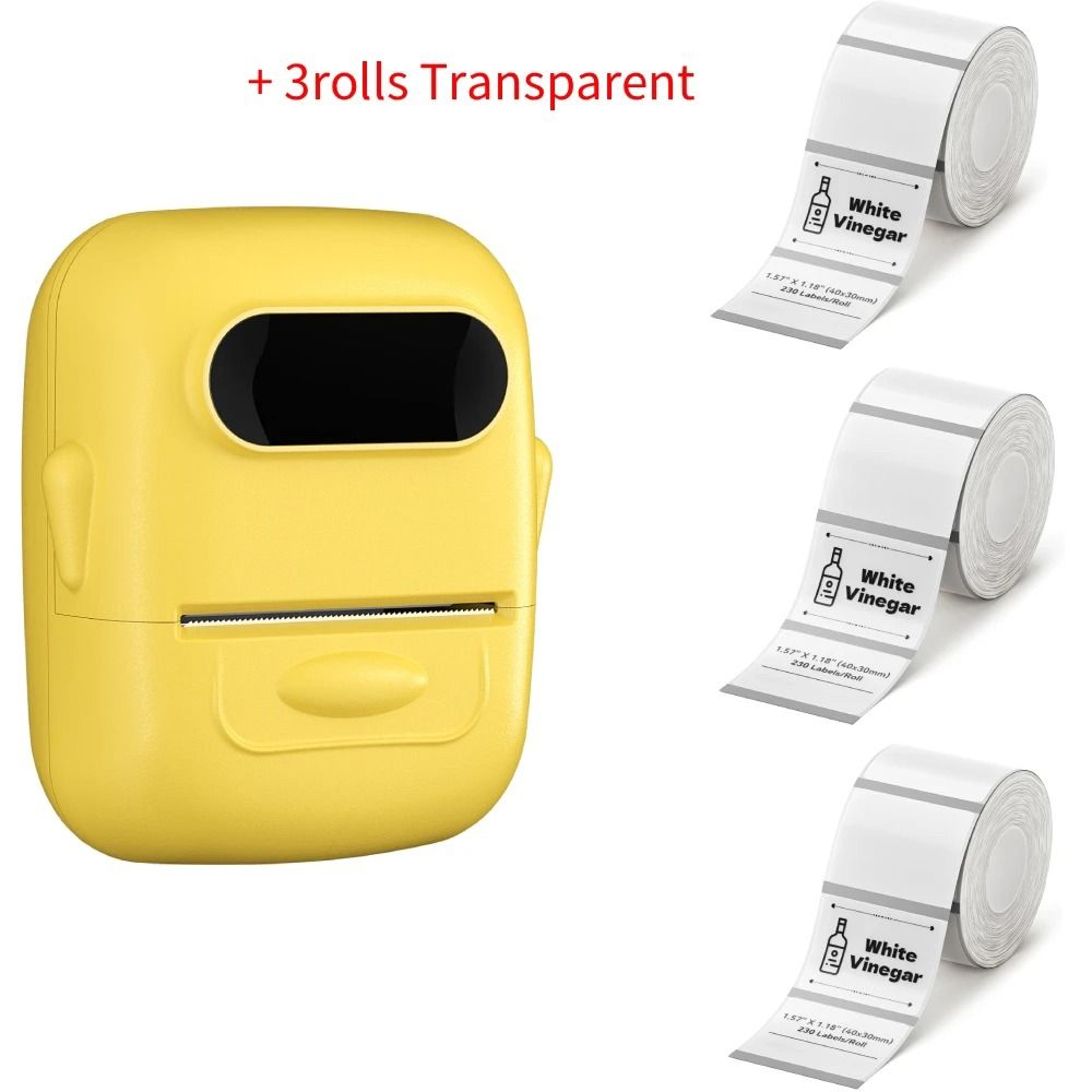 Portable Thermal Label Printer Wireless Bluetooth Inkless Pocket Label Maker 10