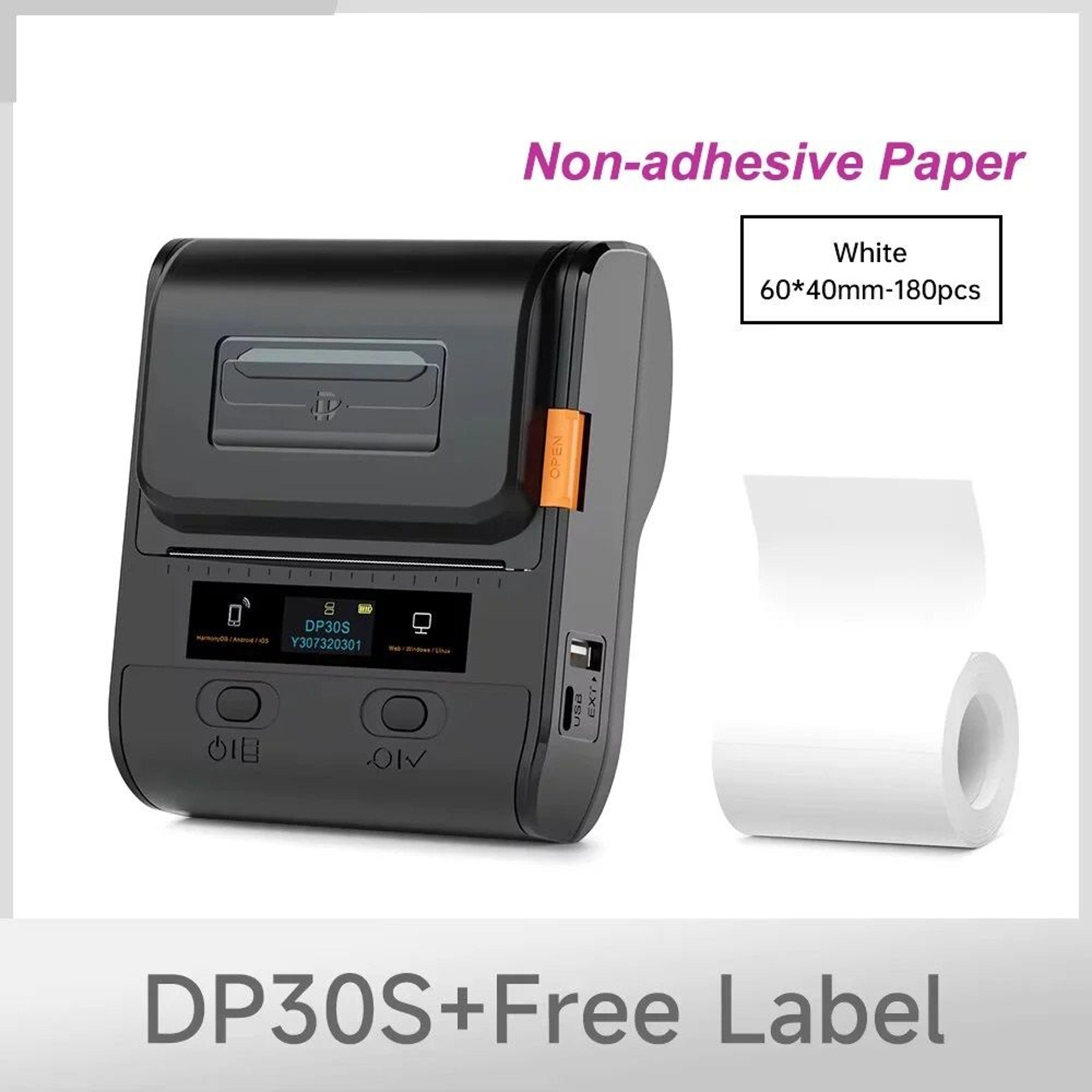 Commercial Wireless Portable Thermal Label Printer For MultiWidth Stickers 7