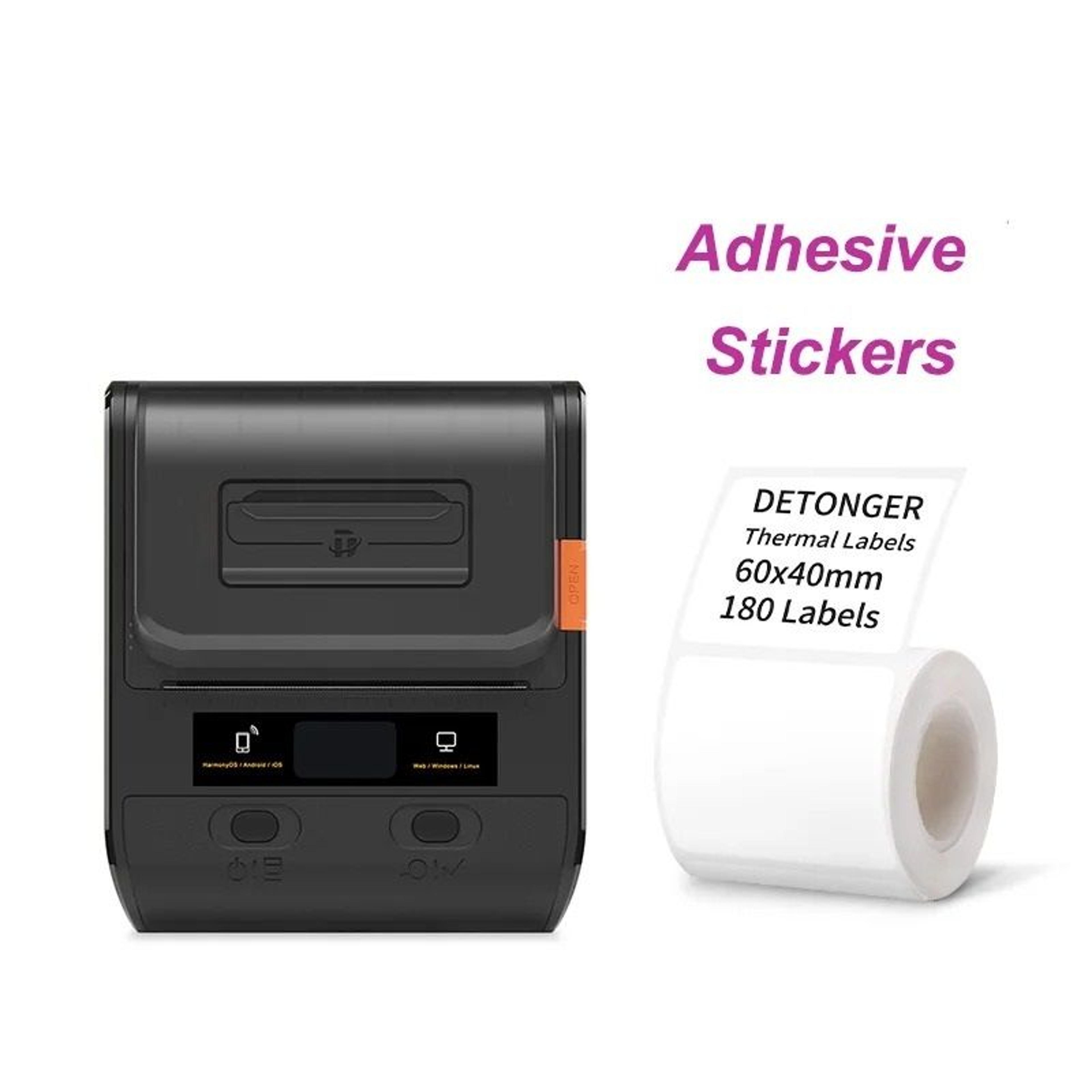 Commercial Wireless Portable Thermal Label Printer For MultiWidth Stickers 9