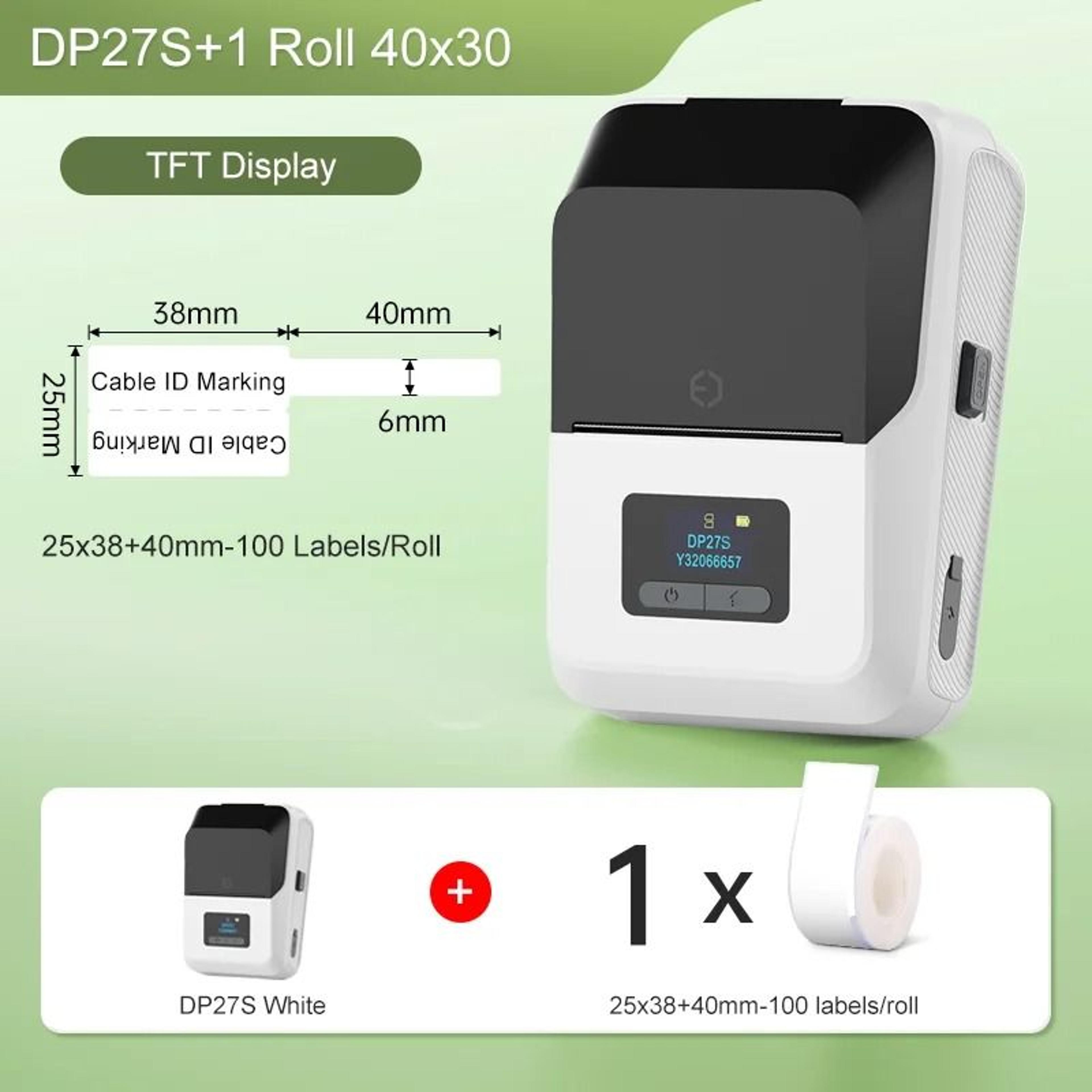 Commercial Handheld Wireless Thermal Cable And Sticker Printer For Mobile Phones 8