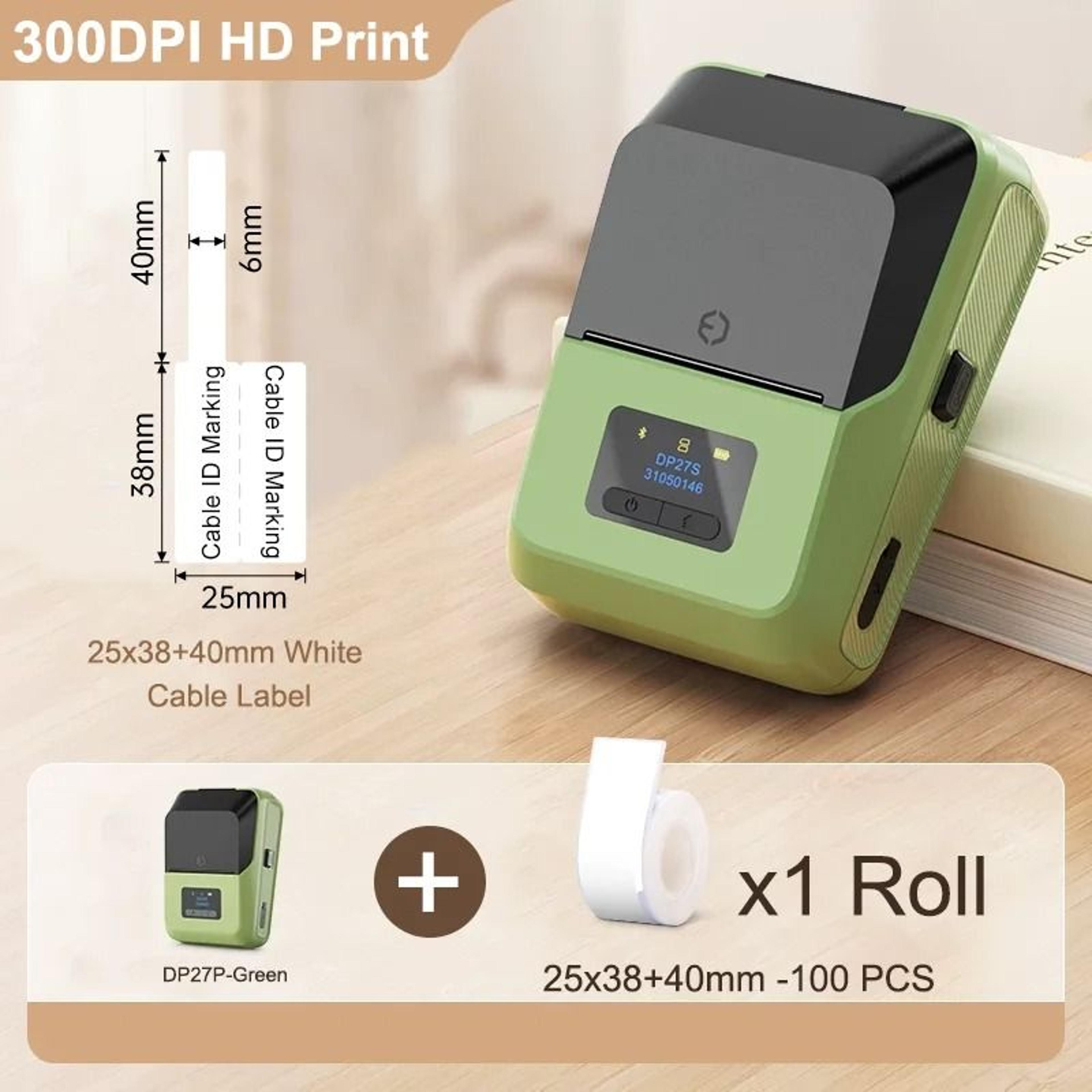 Commercial Handheld Wireless 300 DPI HD Thermal Label Printer For Jewelry And Cables 13