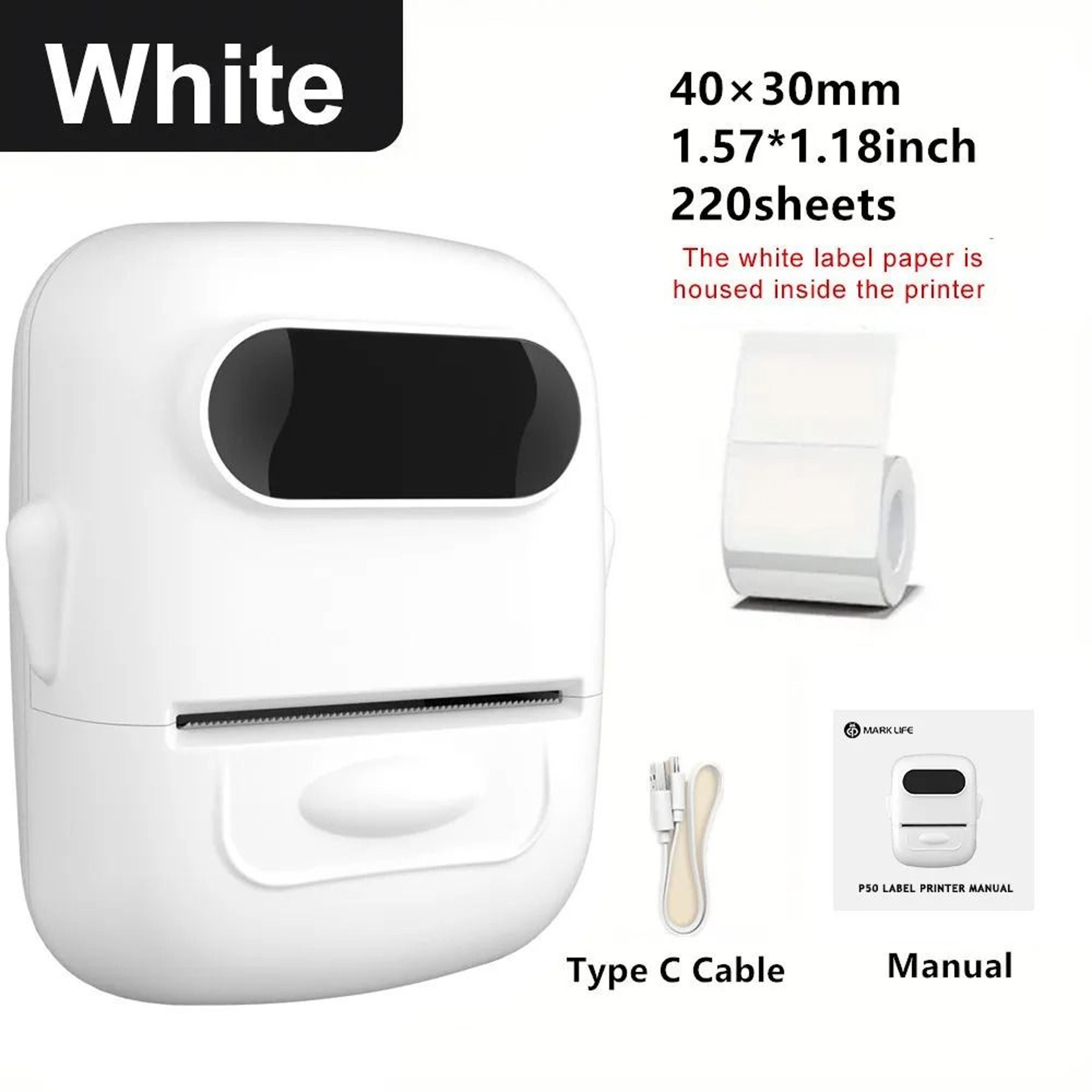 Handheld Wireless Thermal Label Maker Inkless Bluetooth Sticker Printer 9