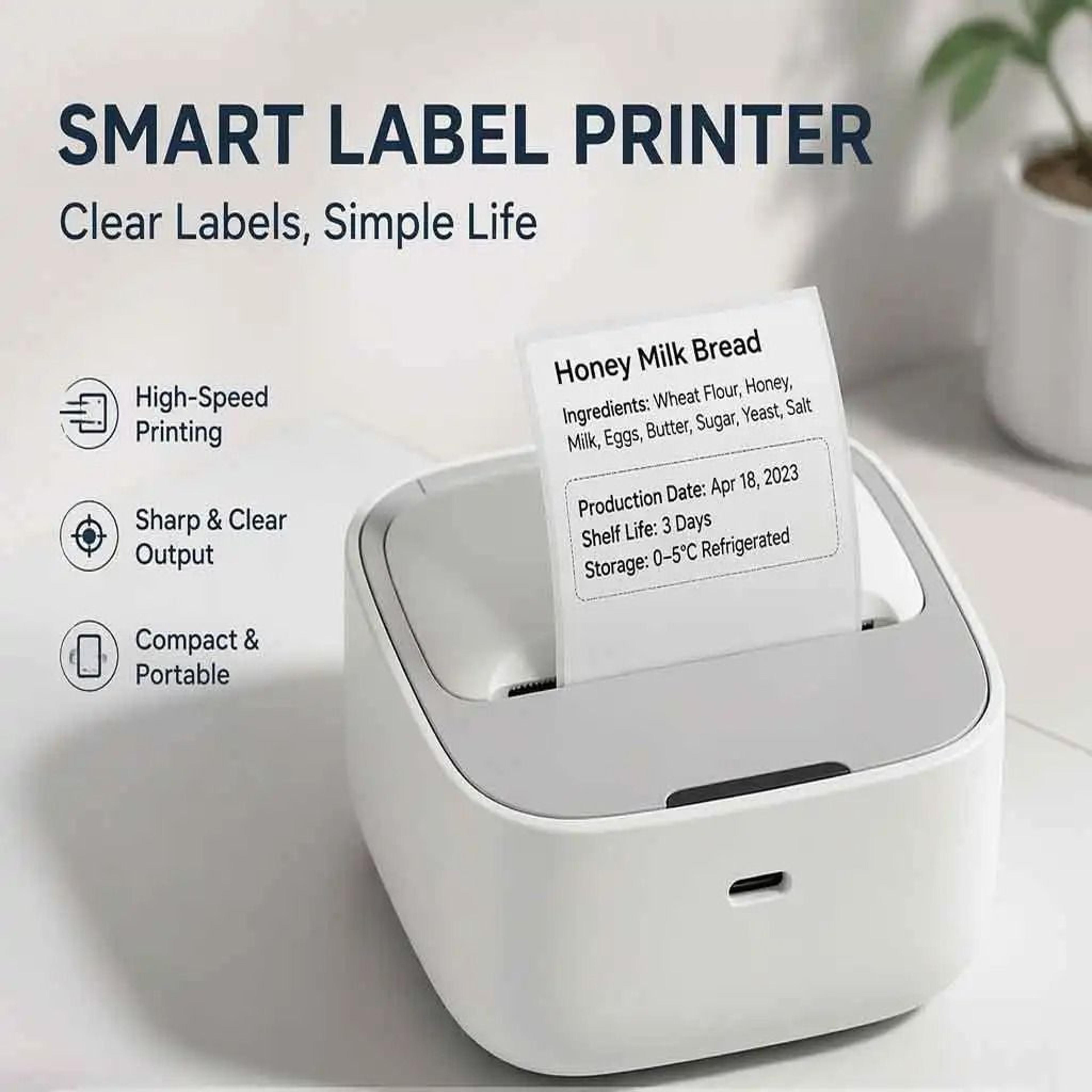 Desktop Wireless Bluetooth Thermal Shipping Label And Barcode Printer 2
