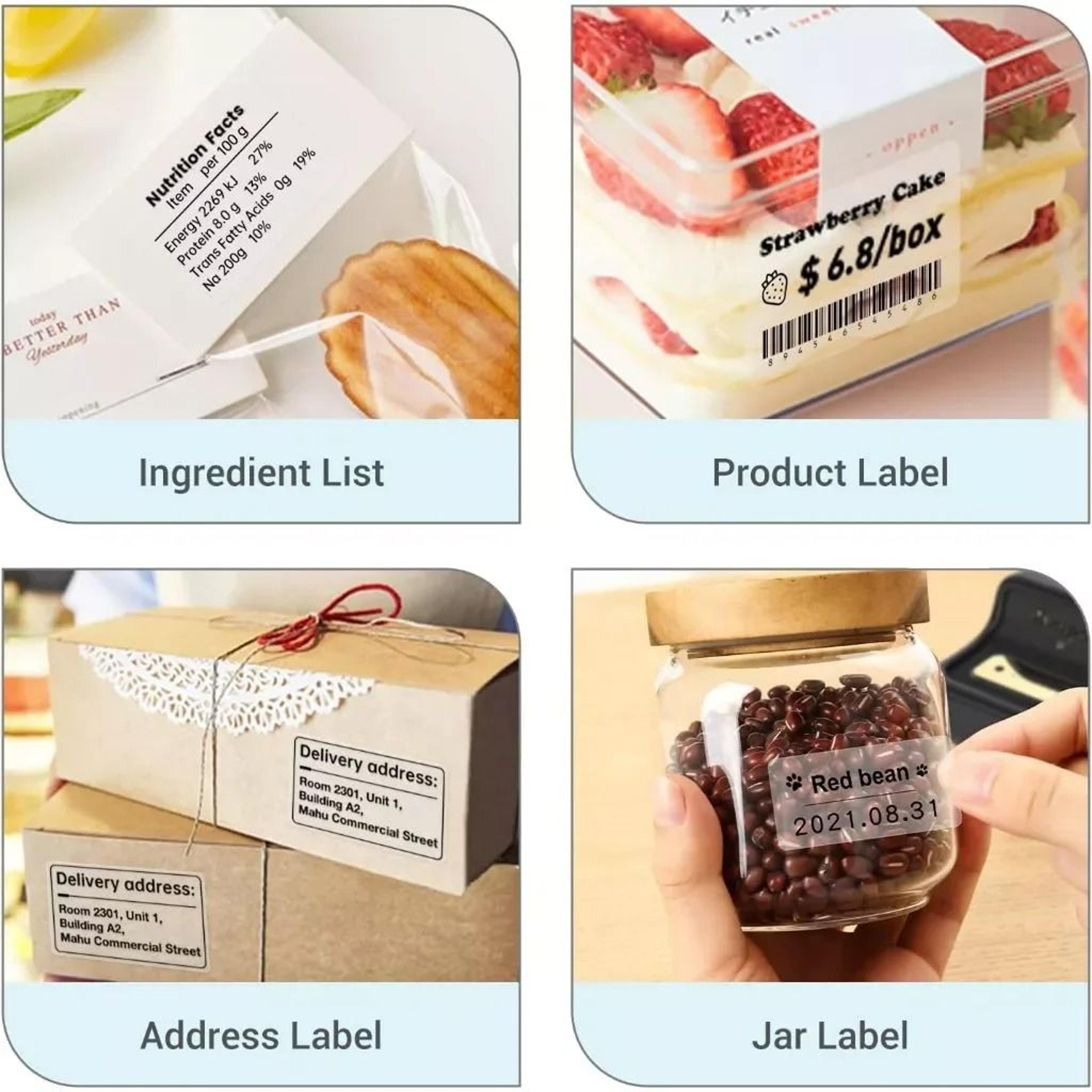 Universal Self Adhesive Clear Waterproof Transparent Thermal Label Paper Rolls 4