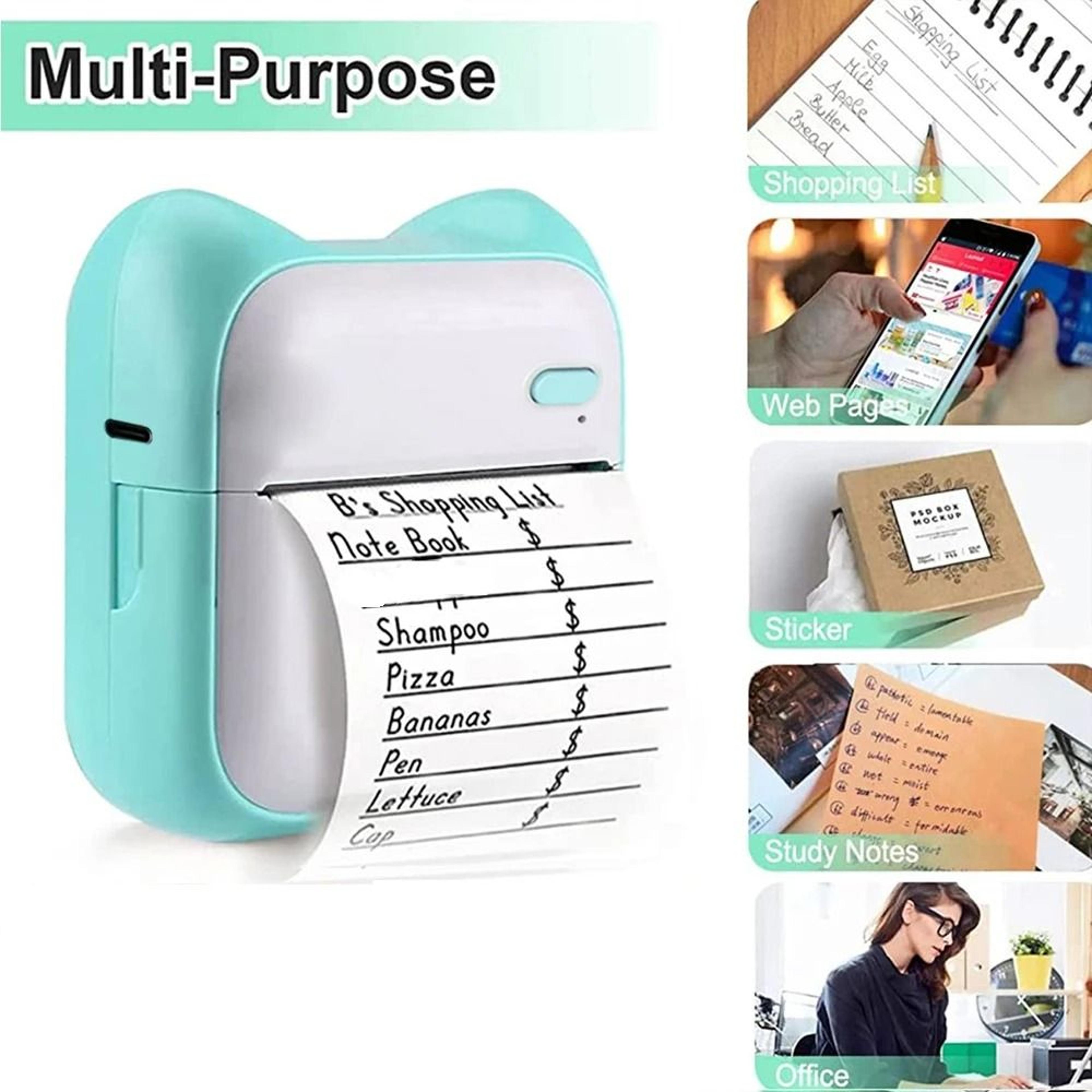 Mini Portable Thermal Pocket Printer And Instant Wireless Sticker Maker 3