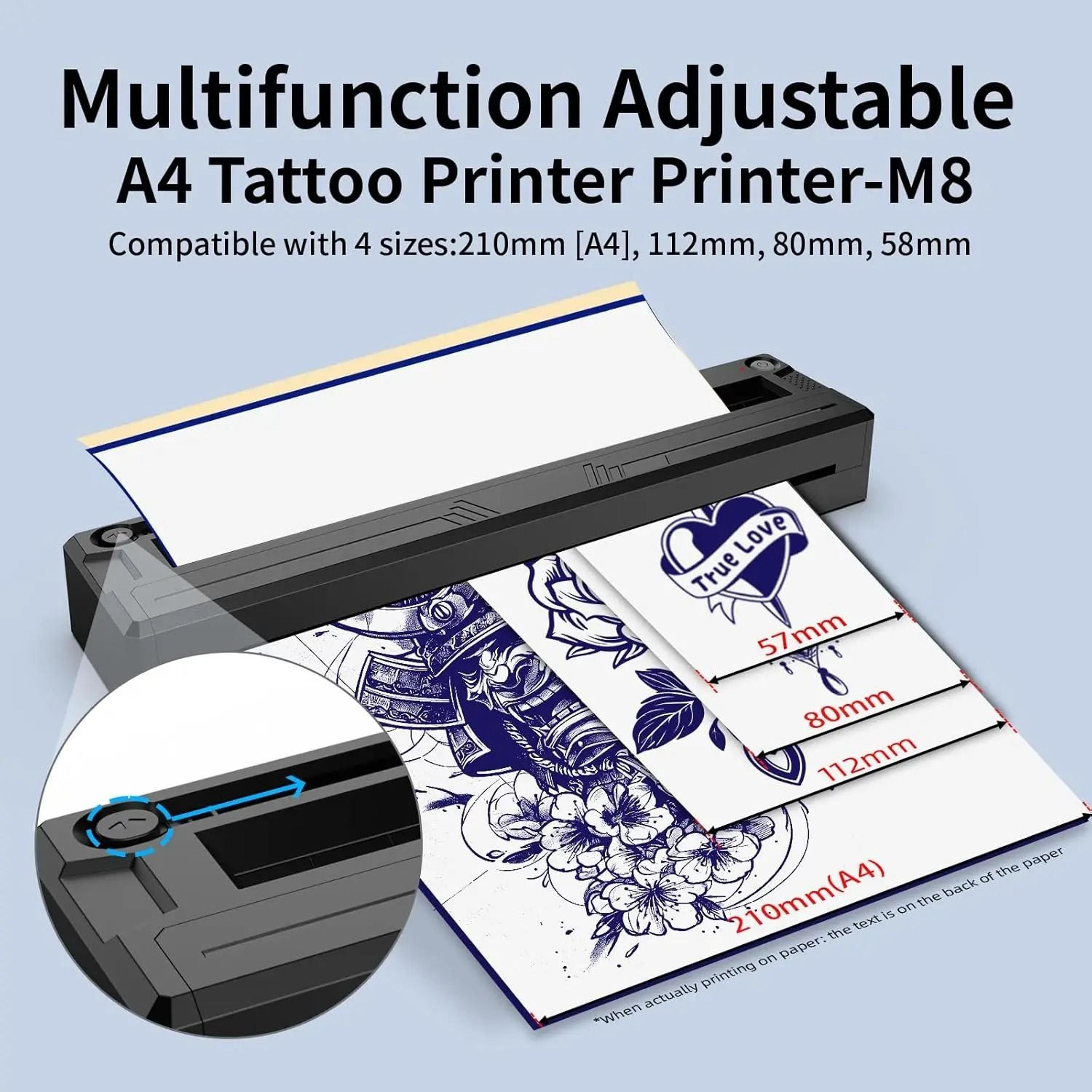 Portable Wireless Bluetooth Thermal Tattoo Stencil Printer For Mobile Devices 3