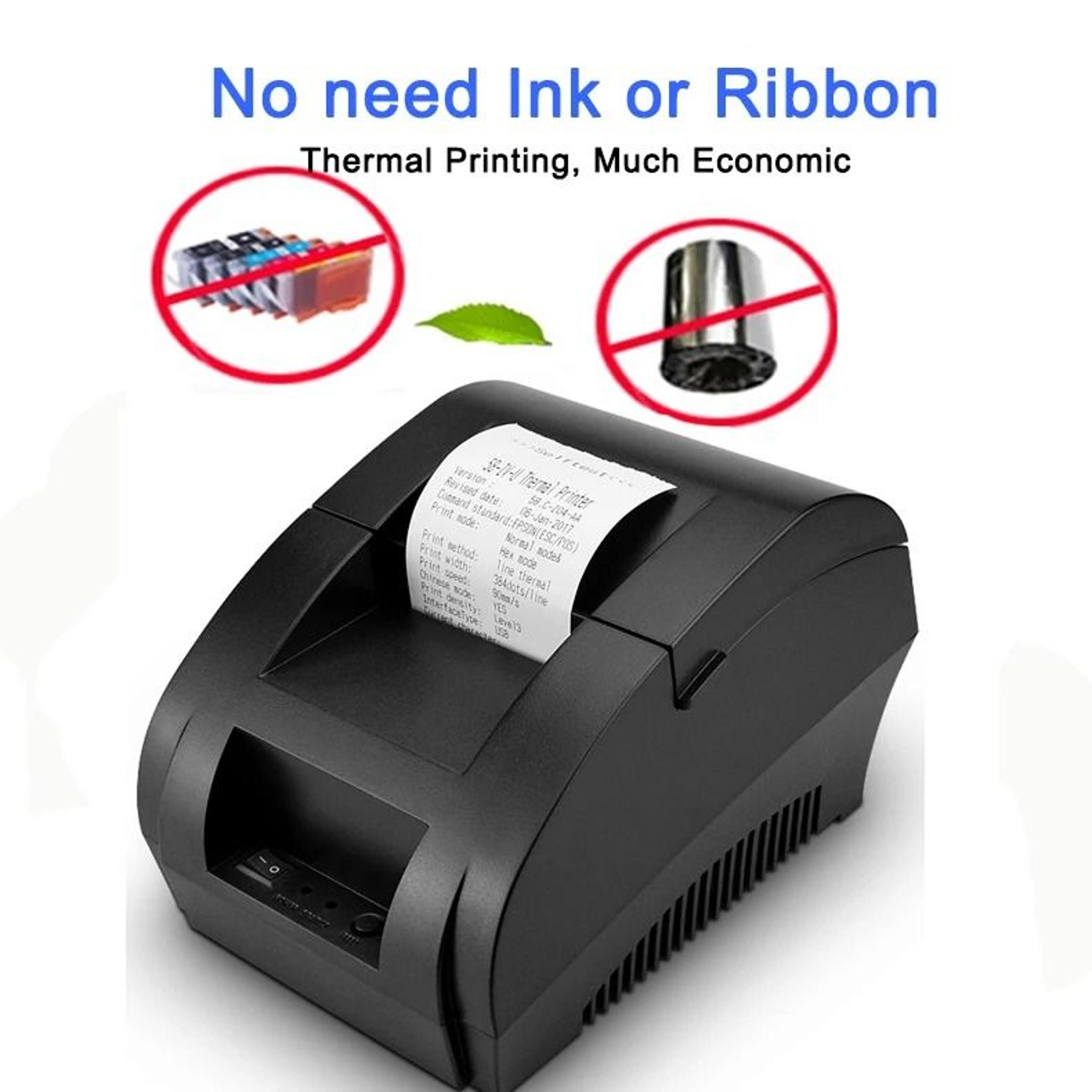Desktop 23 In USB Thermal Receipt Printer High Speed POS Receipt Maker 7