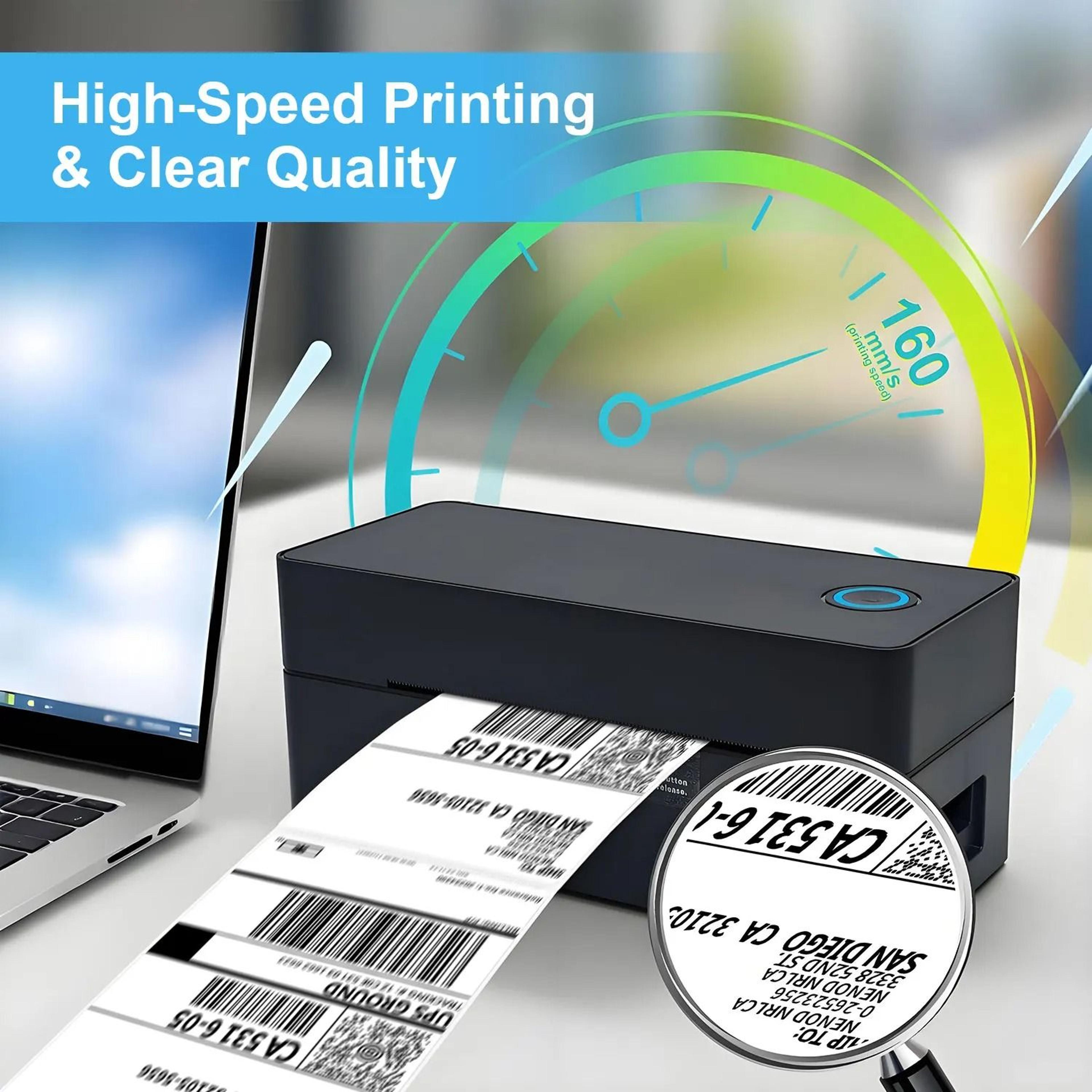 Desktop Wireless Bluetooth Thermal Shipping Label Printer High Speed 203 DPI Express Airway Bill Ma 1