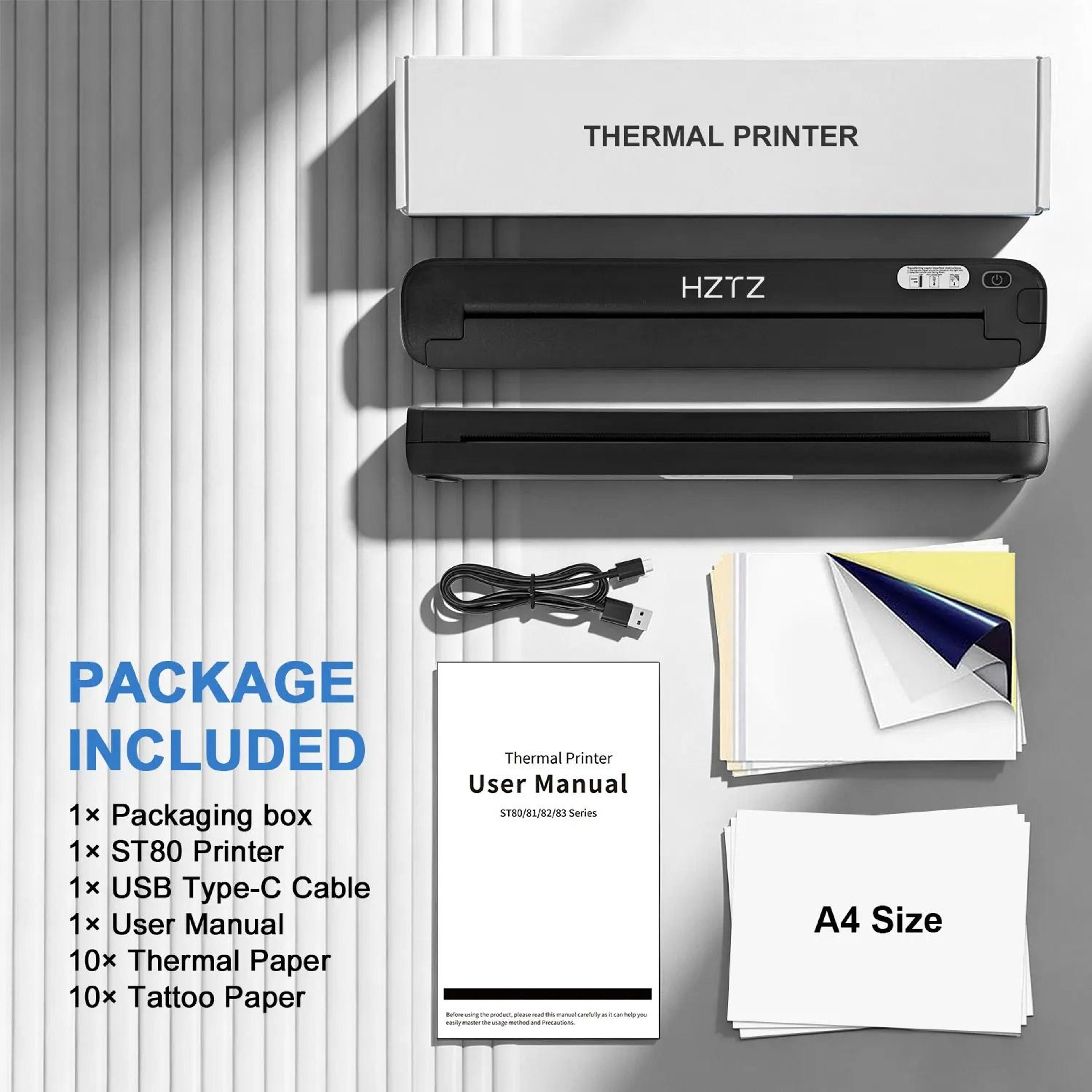 Desktop Wireless Bluetooth Thermal Tattoo Stencil Printer High Definition A4 Transfer Maker 6