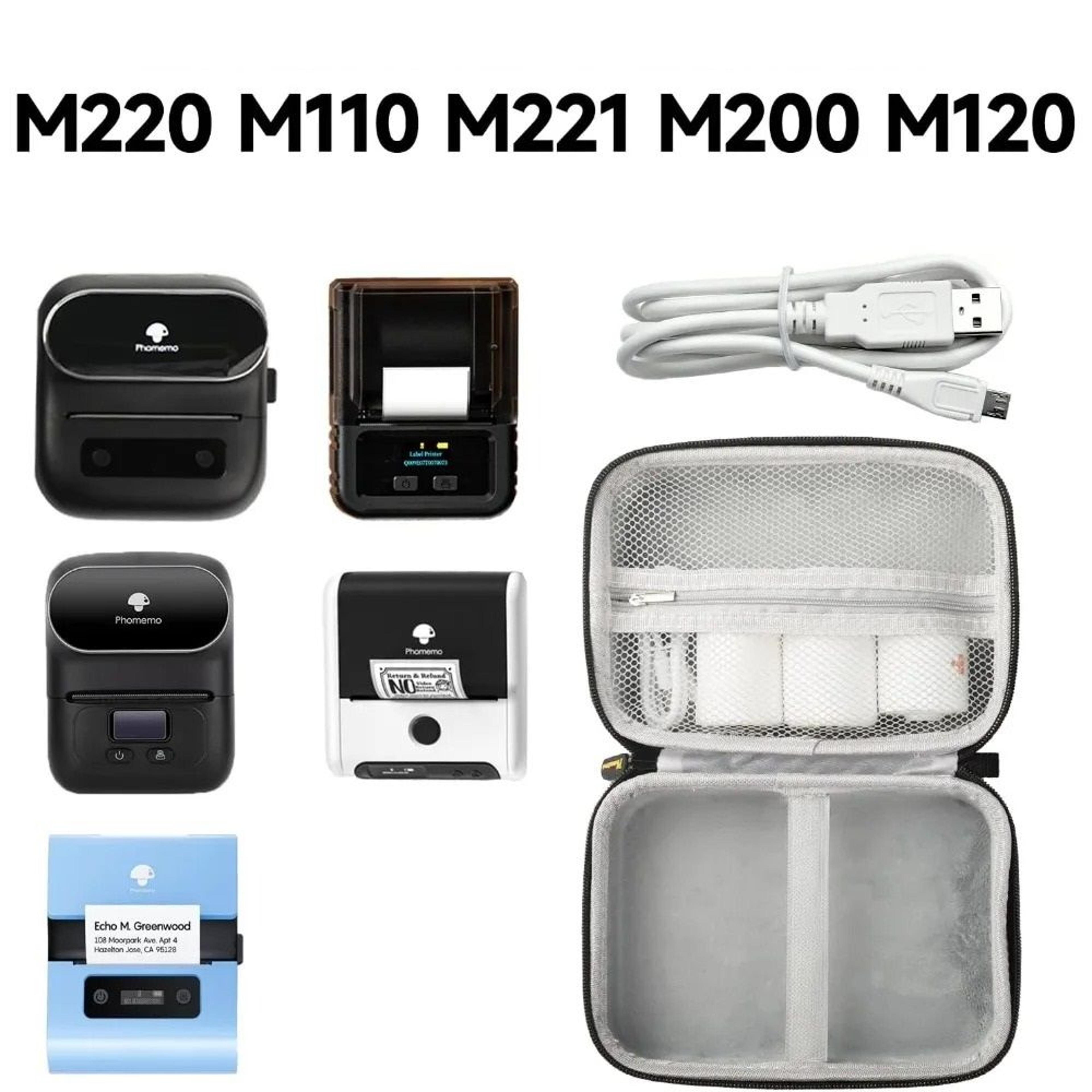 Universal Portable Thermal Label Printer Protective Travel Storage Carrying Case 1