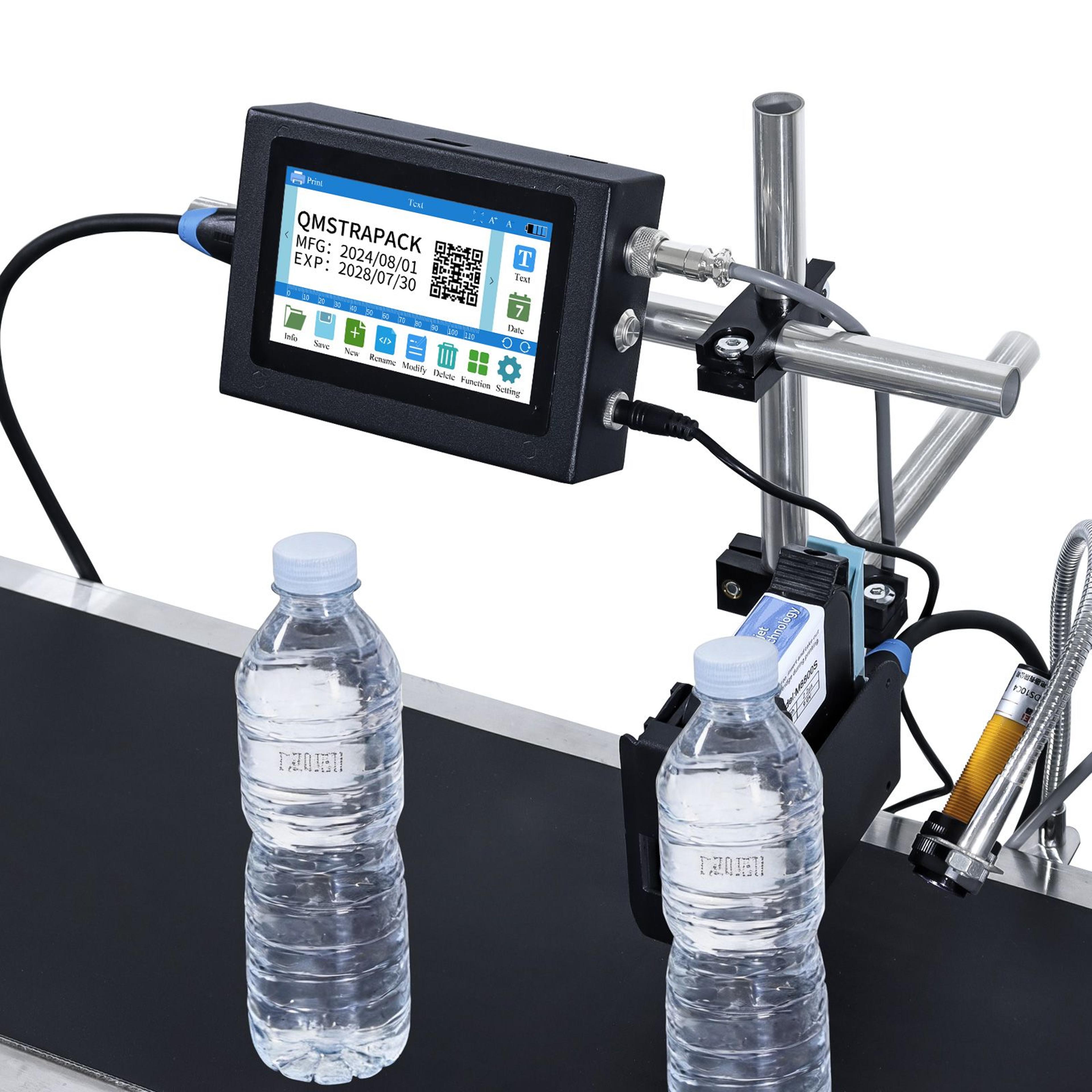 Industrial Inline Thermal Inkjet Batch Coder 43 In Touchscreen Automated Conveyor Printer 7