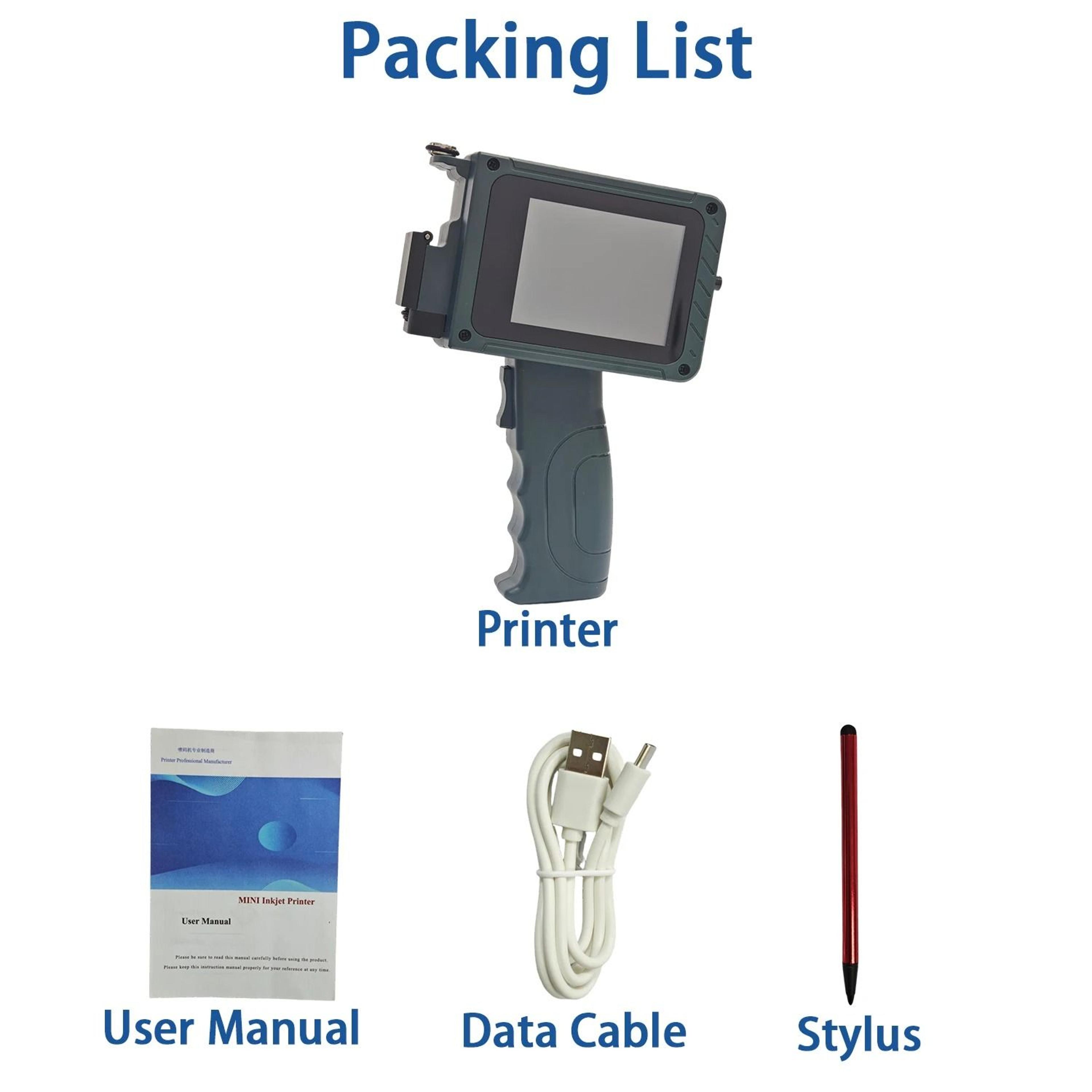 Handheld Thermal Inkjet Printer Mini Portable 05 In Date Barcode Coder 4