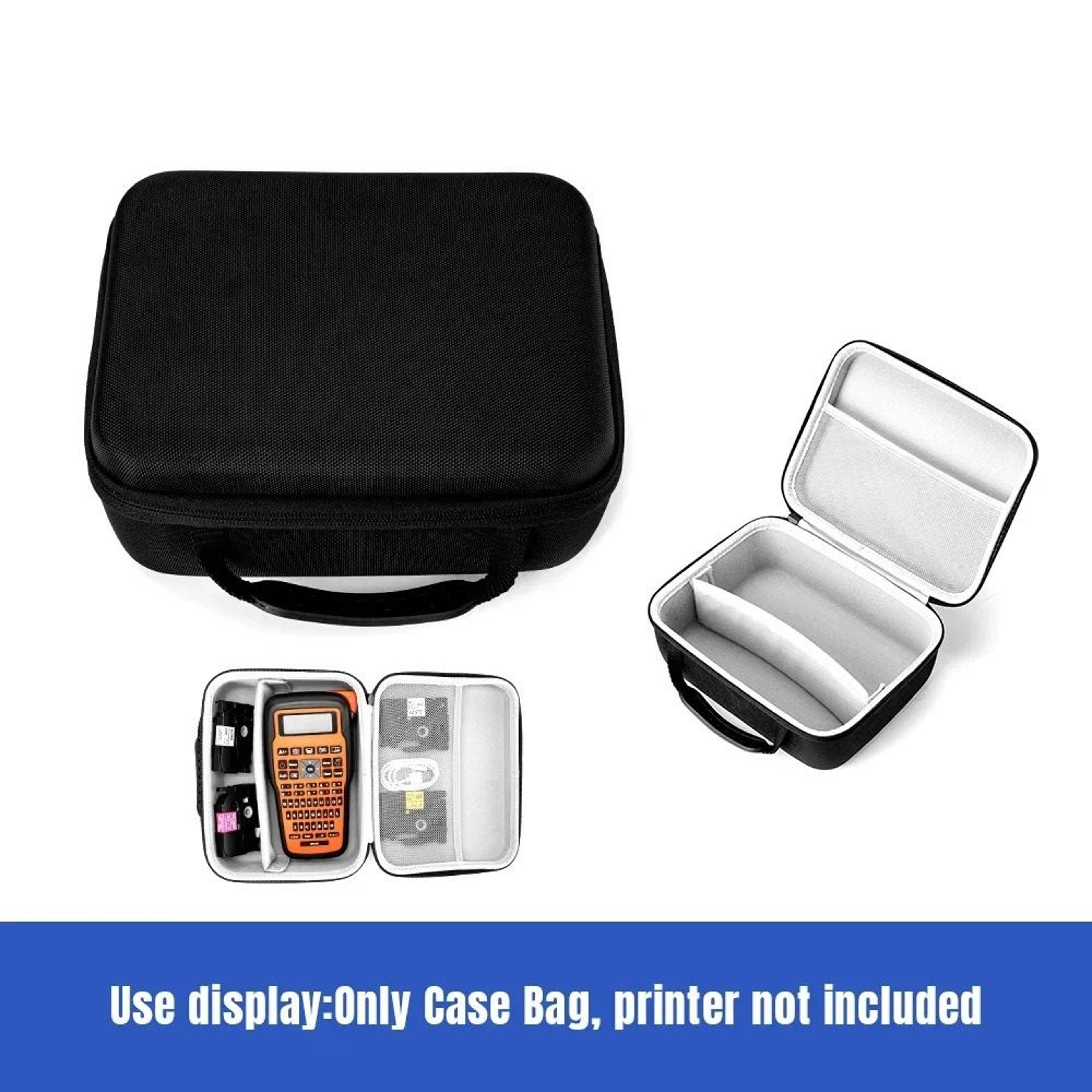 Desktop Label Printer Storage Case Hard Travel Holder Labeler Organizer Bag 6
